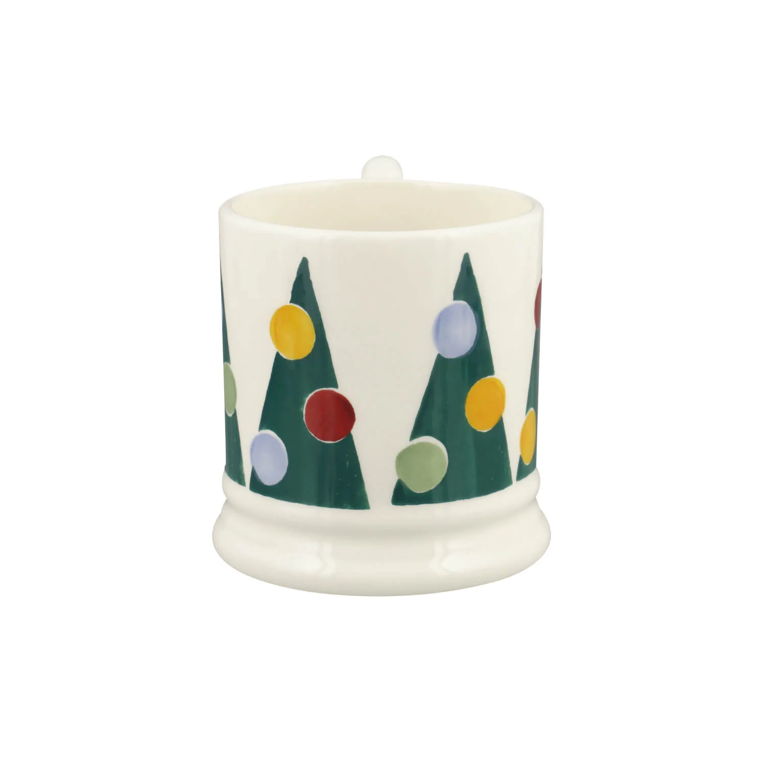 Emma Bridgewater Festive Half Pint Mug - Polka Xmas Trees - Image 2