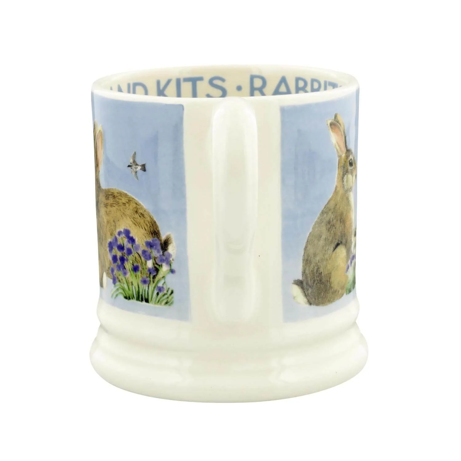 Emma Bridgewater Half Pint Mug - Blue Rabbits & Kits - Image 3