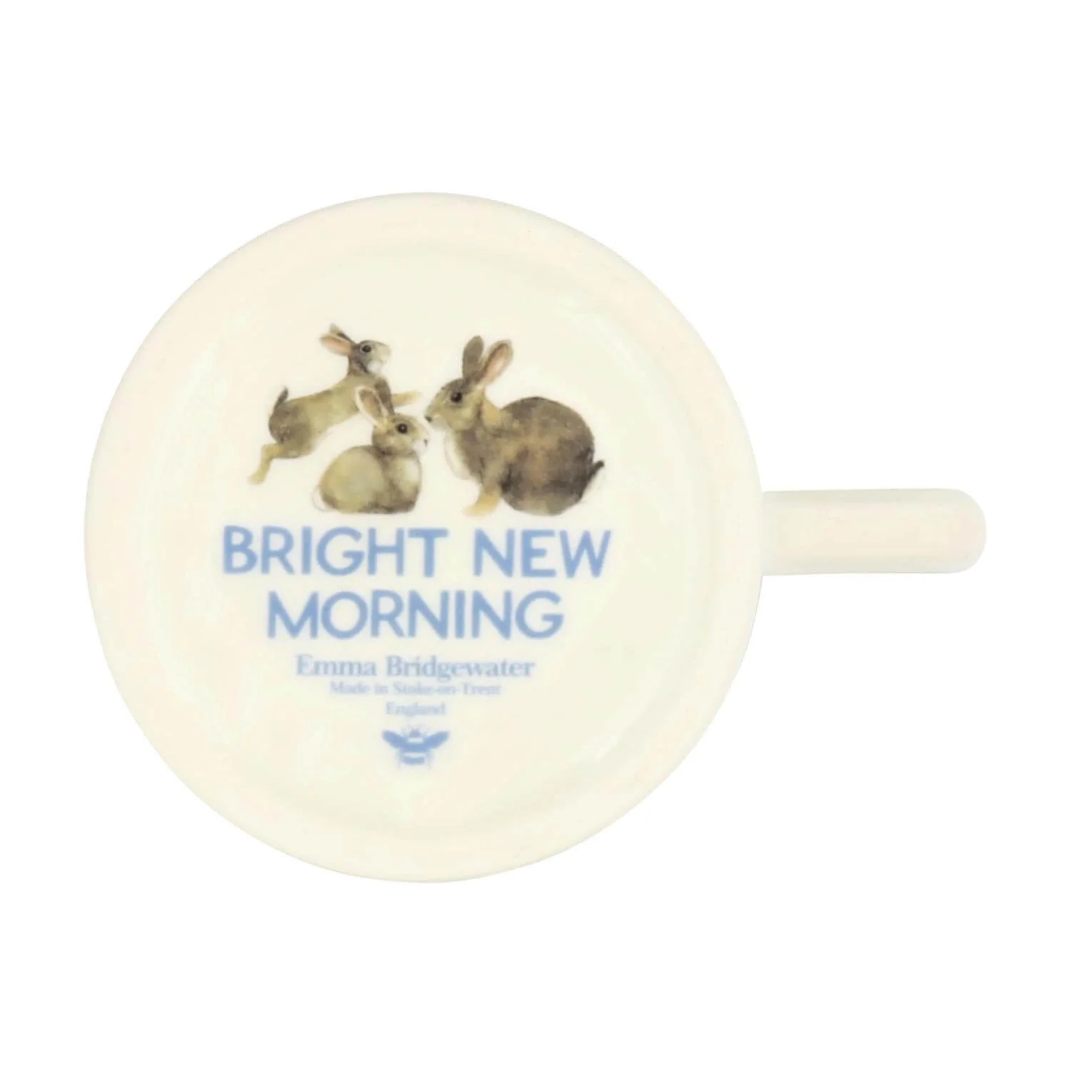 Emma Bridgewater Half Pint Mug - Blue Rabbits & Kits - Image 4