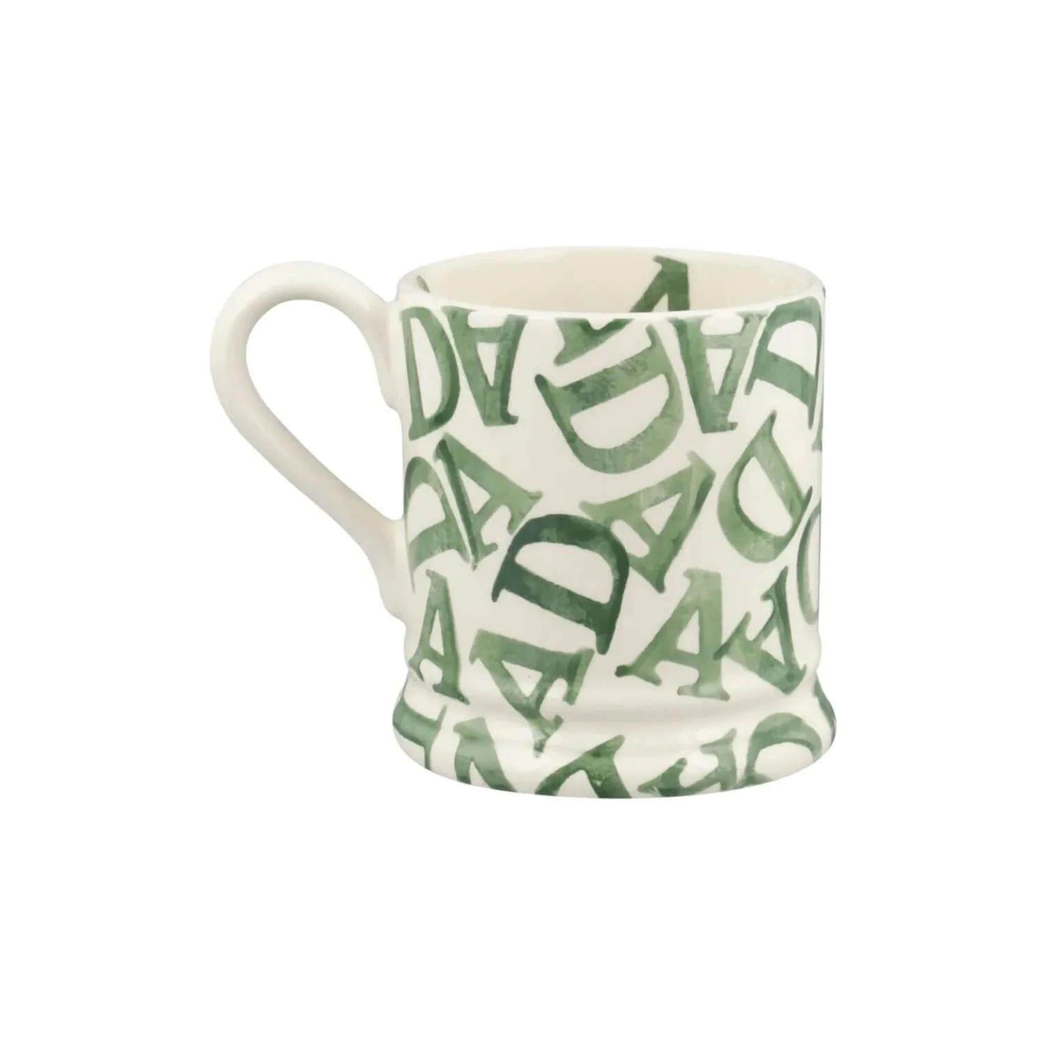 Emma Bridgewater Half Pint Mug - D.A.D Green - Image 4