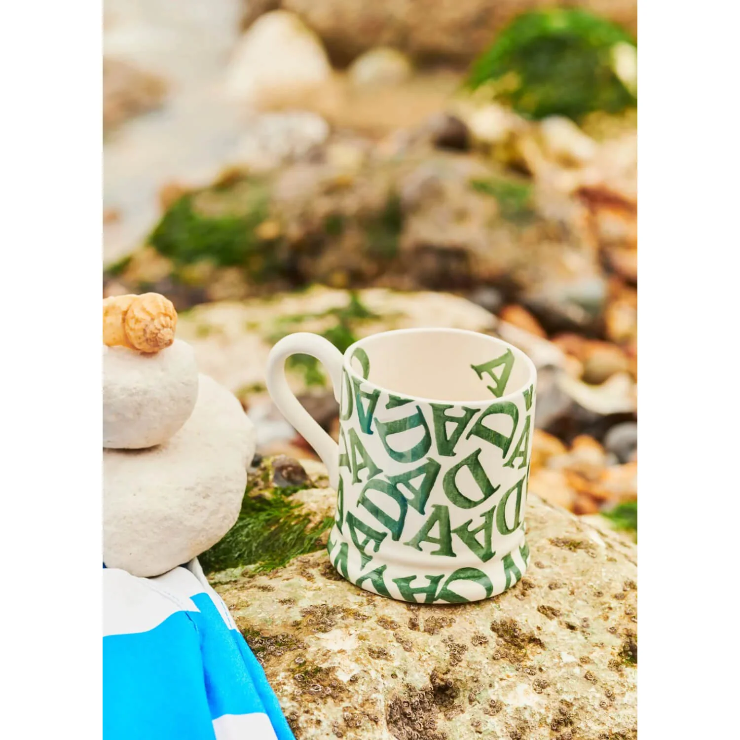 Emma Bridgewater Half Pint Mug - D.A.D Green - Image 5