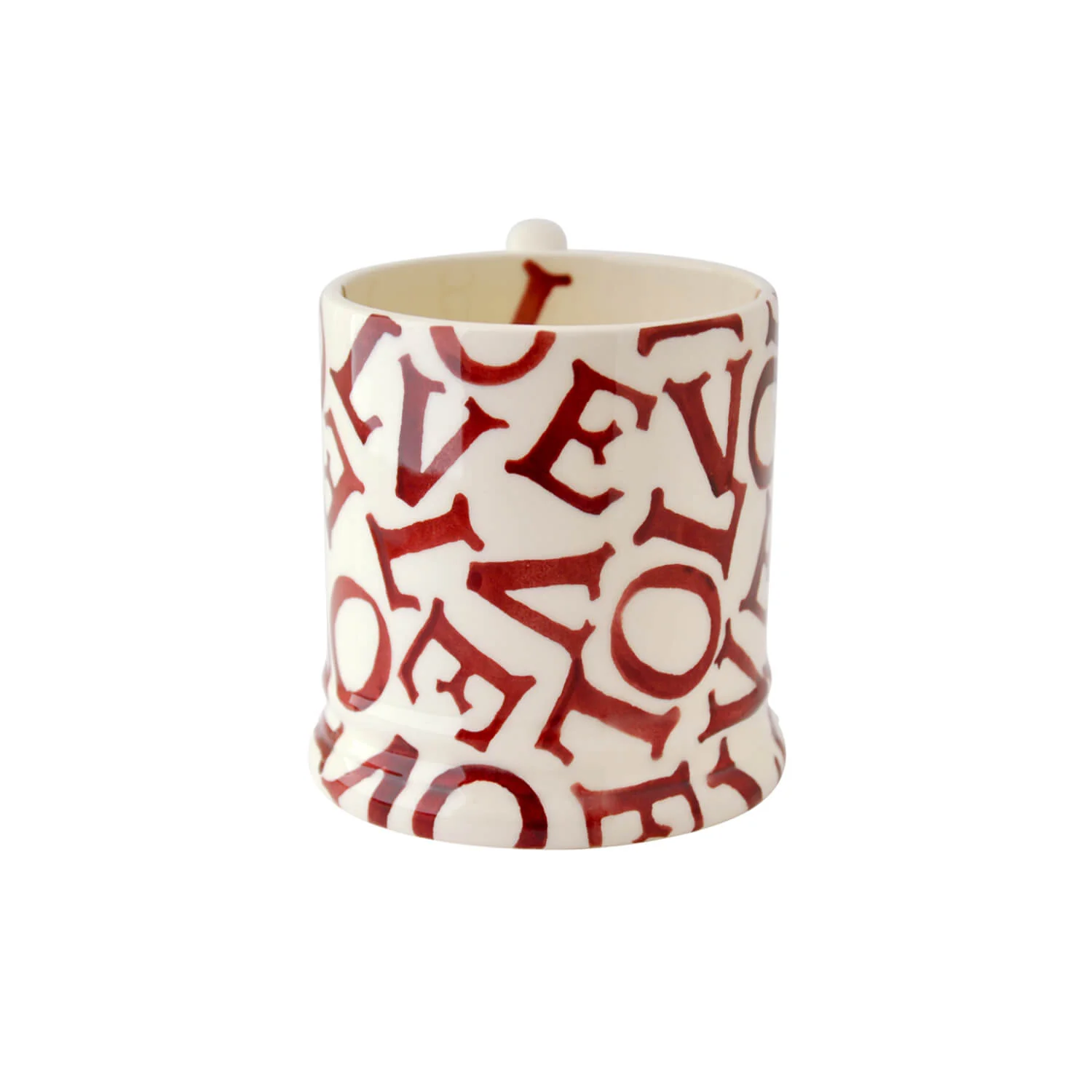 Emma Bridgewater Half Pint Mug - L.O.V.E - Polka Red - Image 2