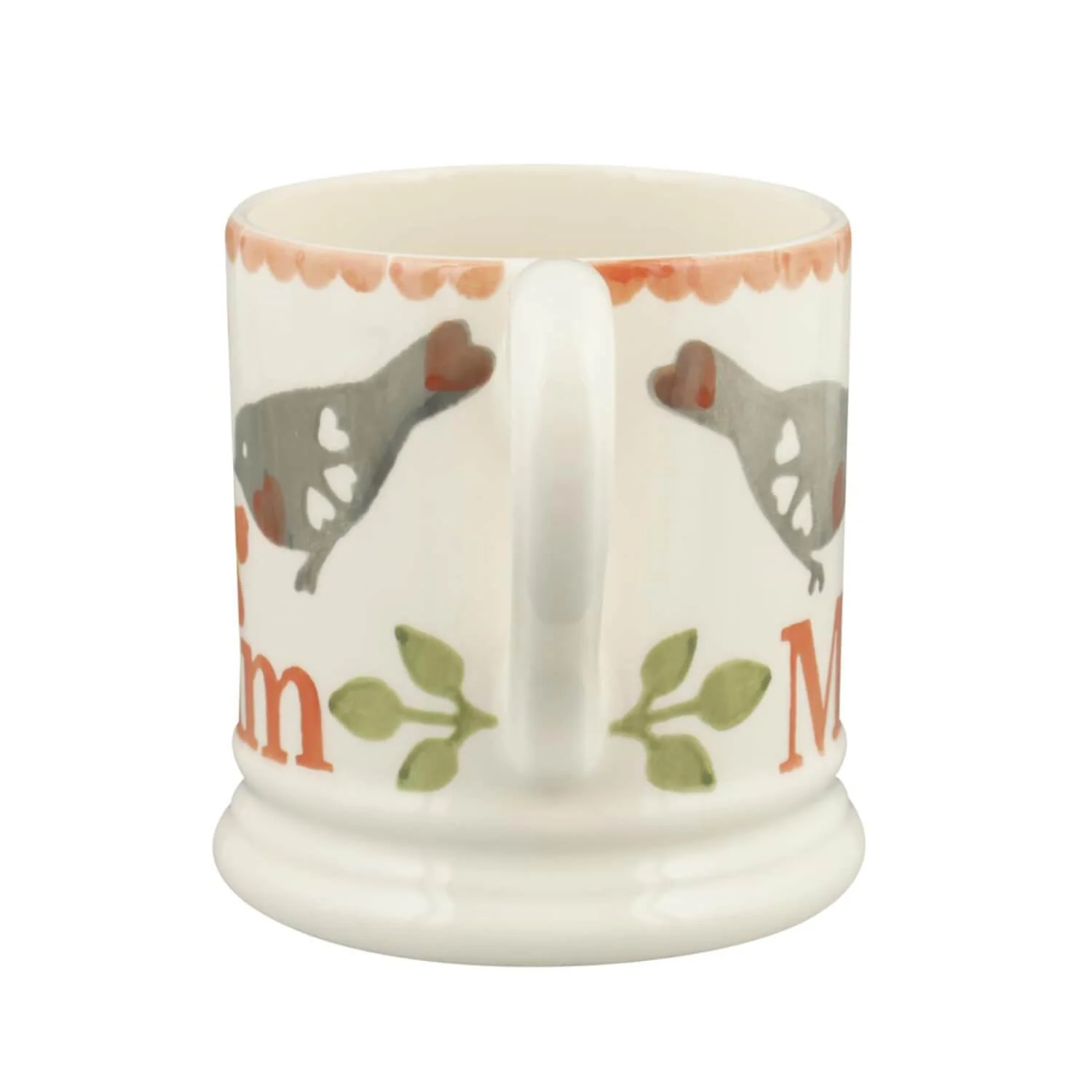 Emma Bridgewater Lovebirds Coral Half Pint Mug - Mum - Image 2