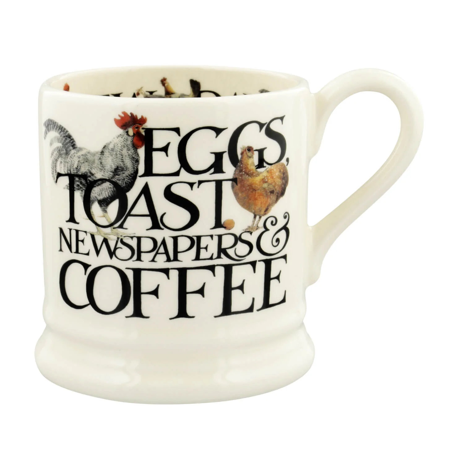 Emma Bridgewater Rise & Shine Half Pint Mug - Eggs & Toast