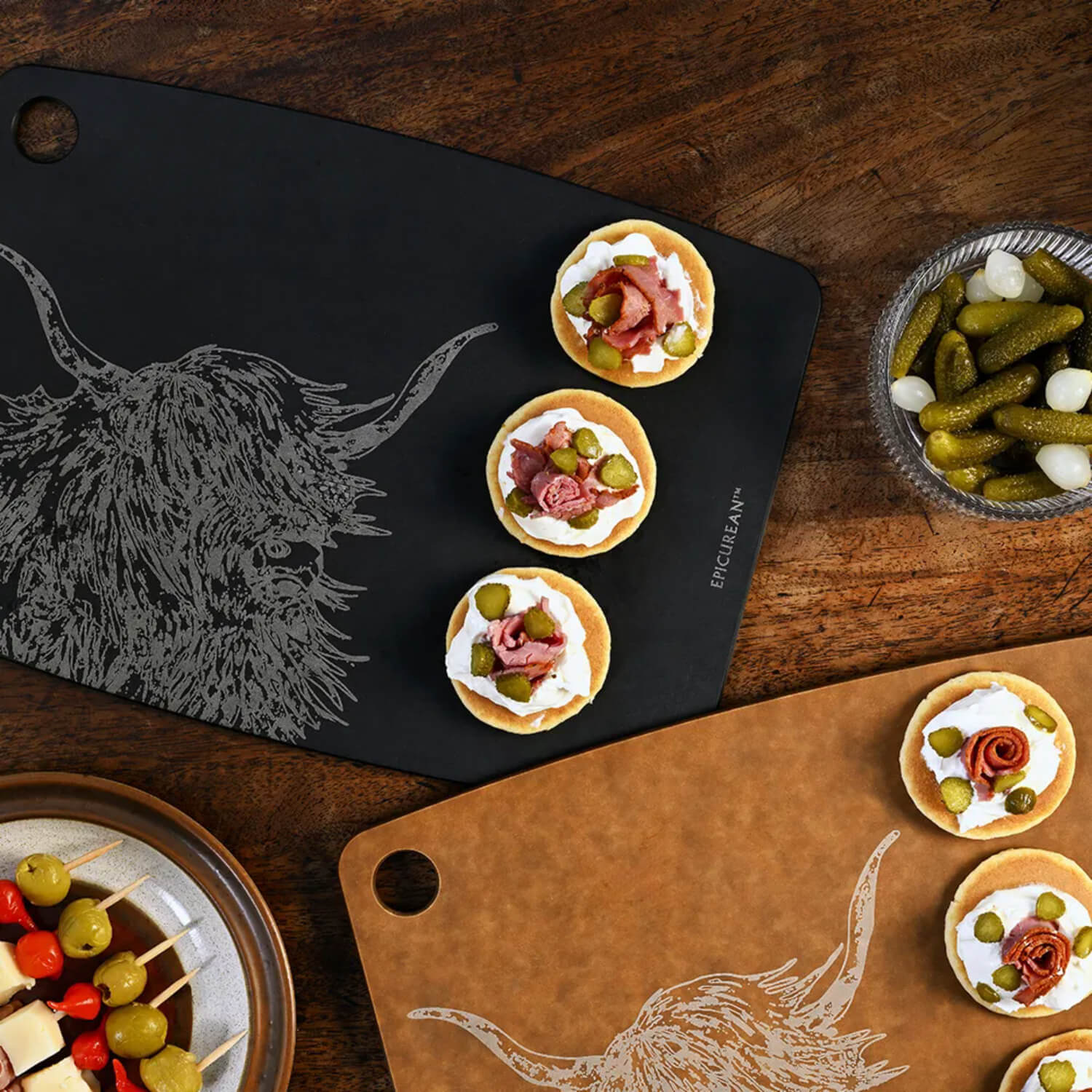 Epicurean™ Nutmeg 29.8cm x 21.5cm Cutting Board - Highland Cow - Image 2