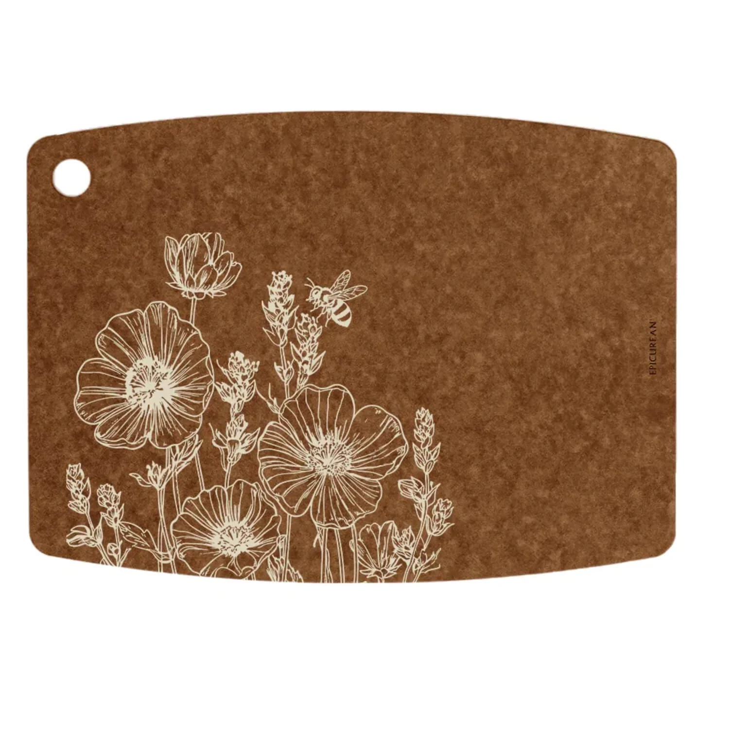 Epicurean™ Nutmeg 29.8cm x 21.5cm Cutting Board - Wildflowers