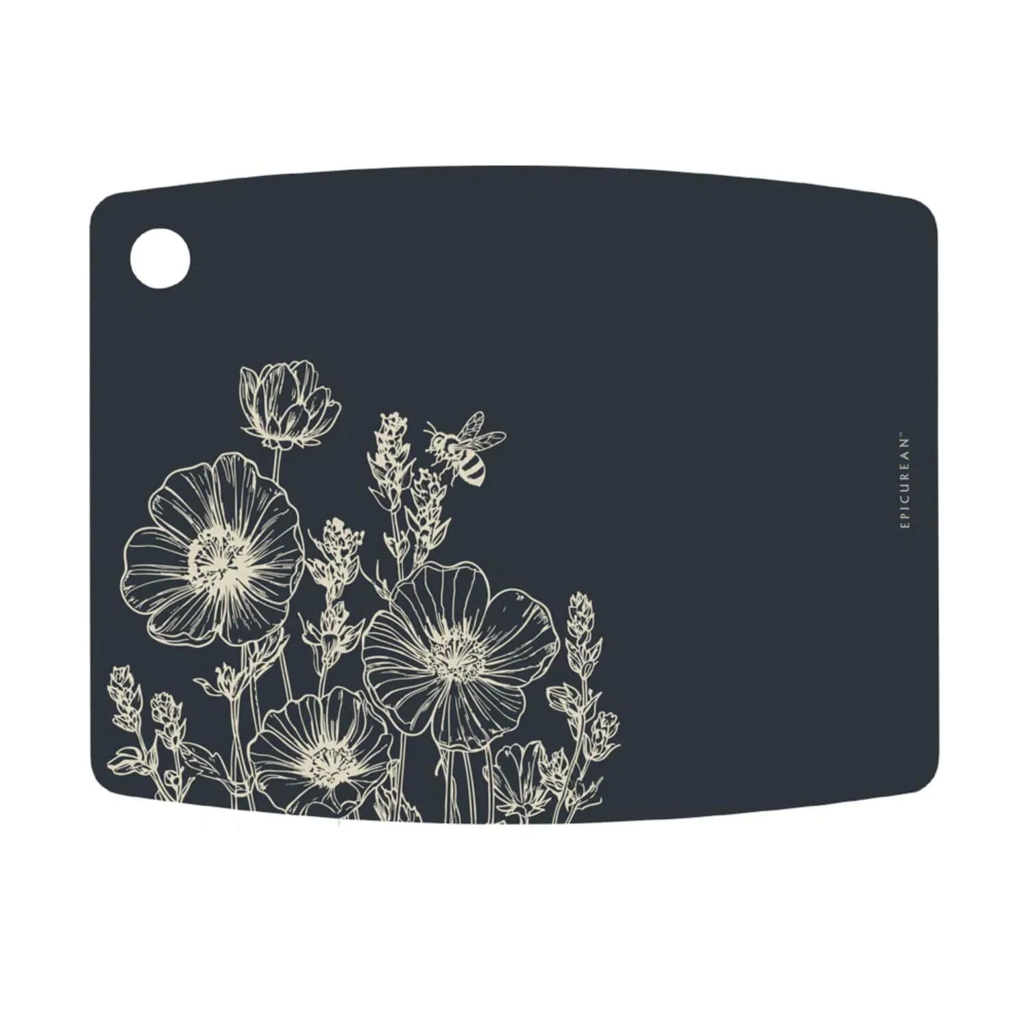 Epicurean™ Slate Coloured 29.8cm x 21.5cm Cutting Board - Wildflowers
