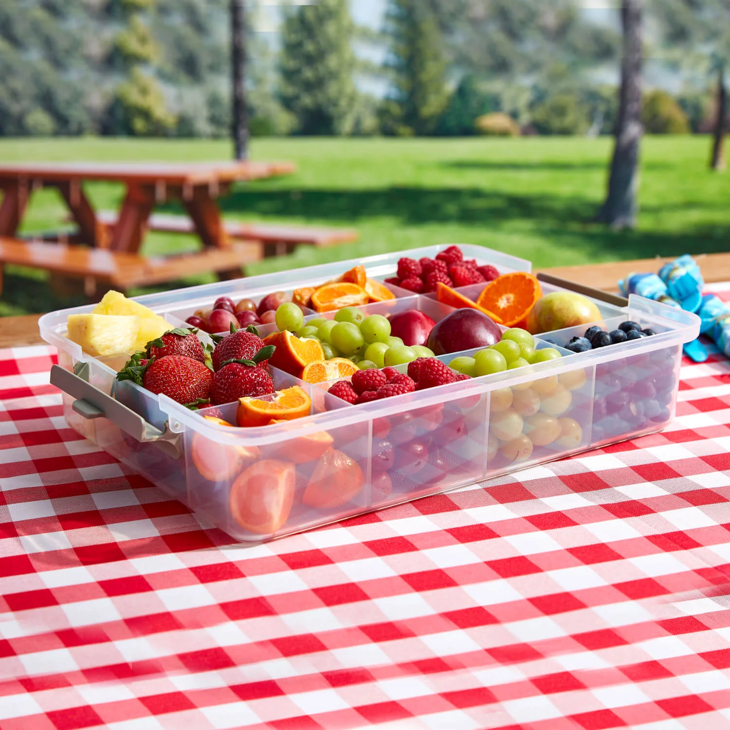 Farberware Build-a-Board 30cm x 40.5cm Snacklebox Bamboo Board with Lid - Large - Image 15