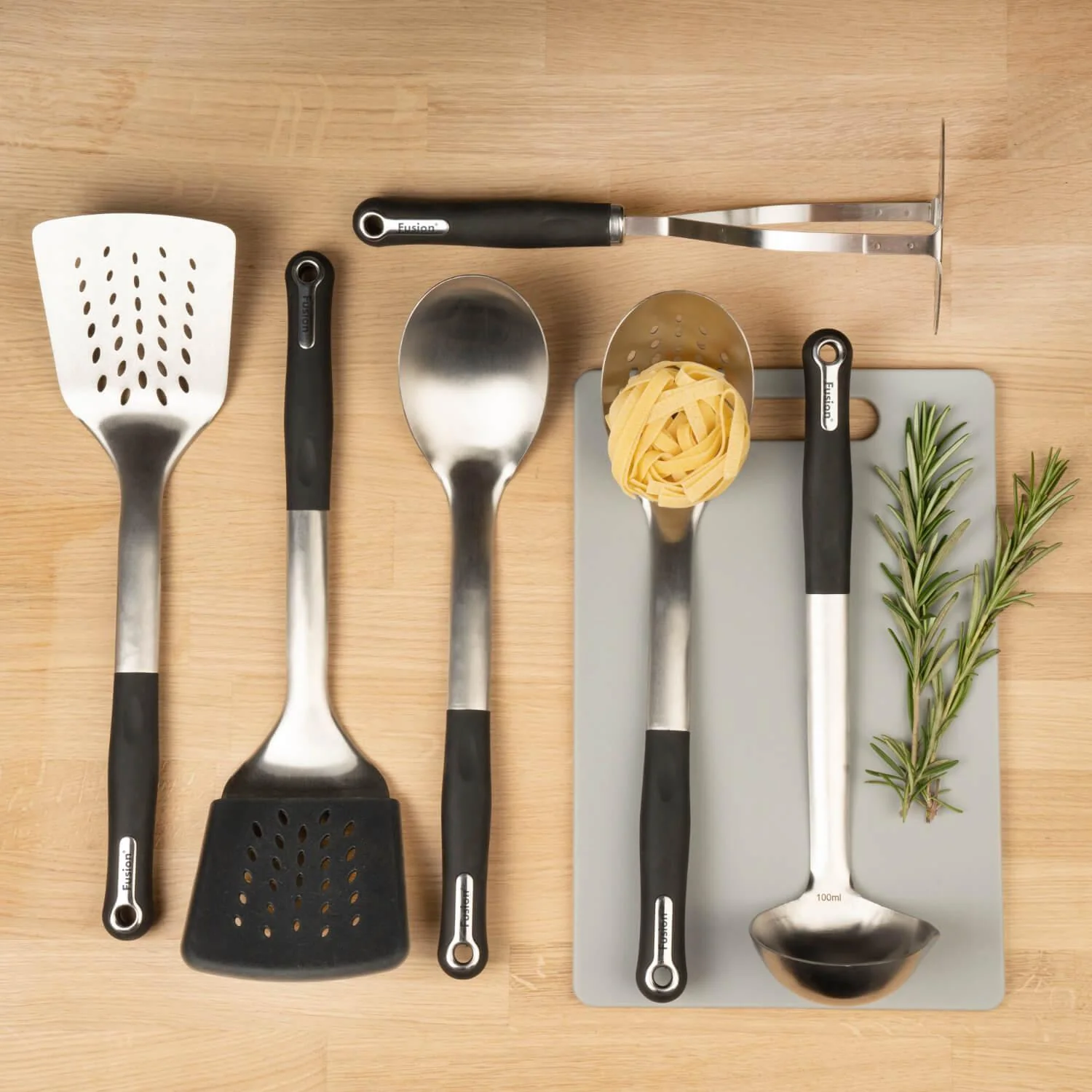 Fusion Stainless Steel Slotted Turner - Image 4