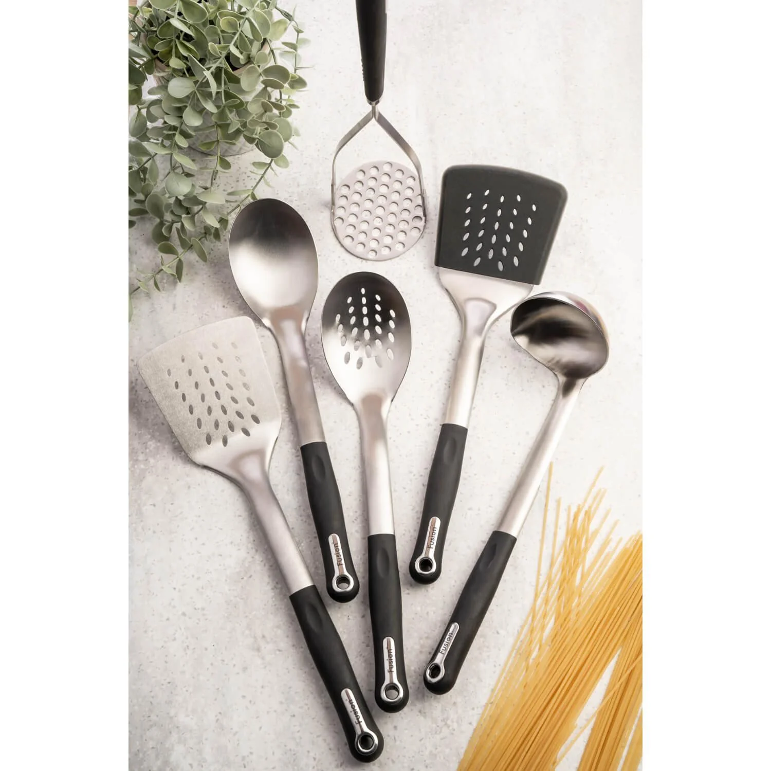Fusion Stainless Steel Turner With Silicone Cover - Image 3