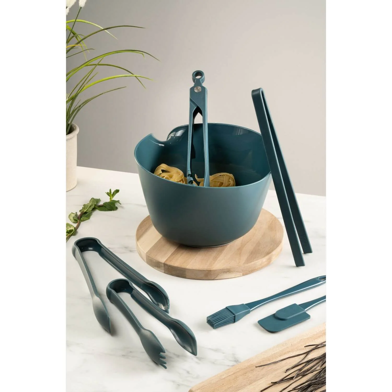 Fusion Twist Food Tongs - Blue - Image 4