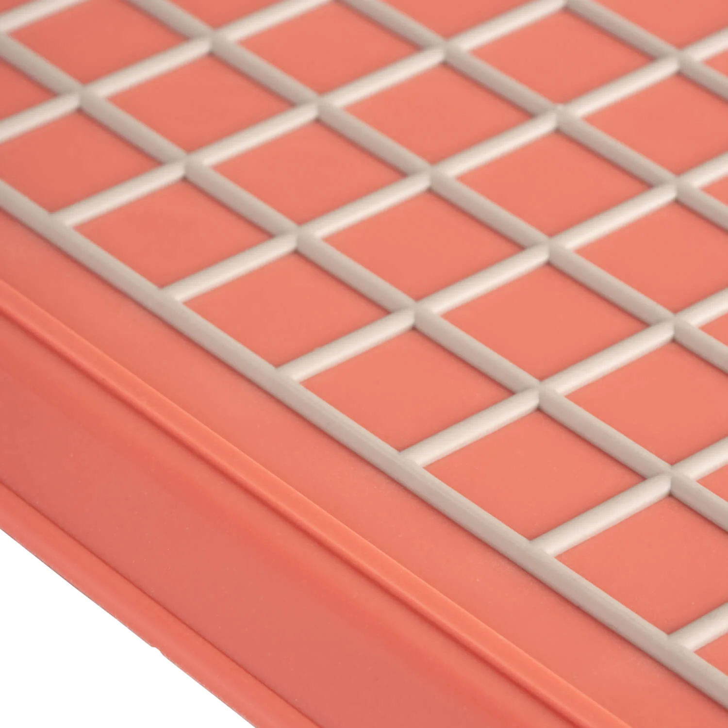 Fusion Twist Non-Slip Serving Tray - Coral - Image 3