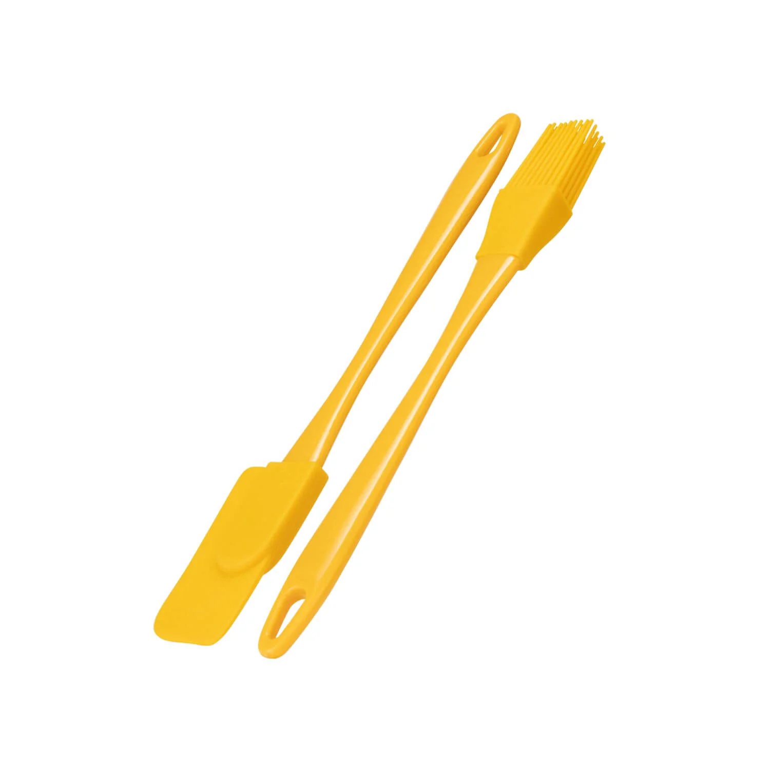 Fusion Twist Silicone Mini Pastry Brush & Jar Scraper Set - Yellow - Image 2