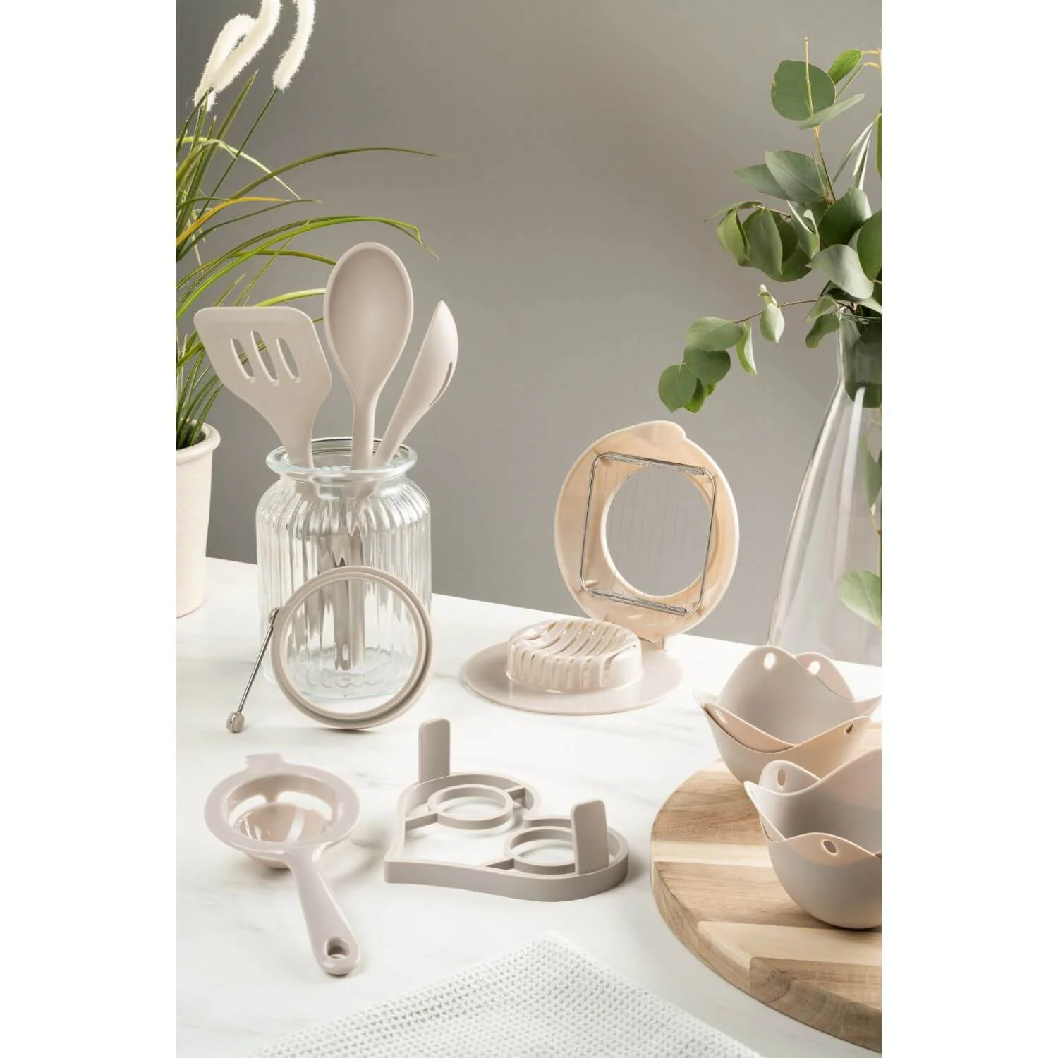 Fusion Twist Silicone Solid Spoon - Grey - Image 4