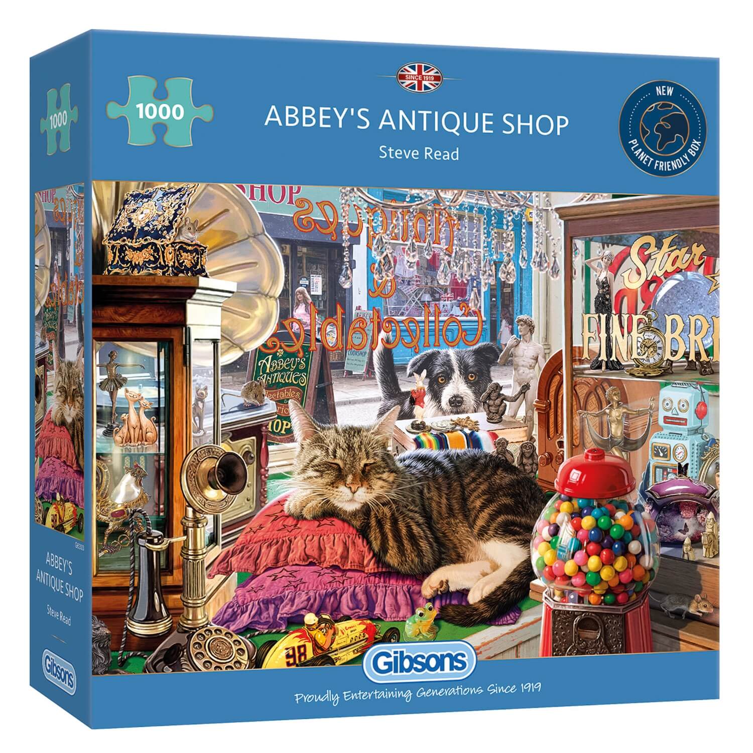 Gibsons 1000 Piece Jigsaw Puzzle - Abbey's Antique Shop - Image 2