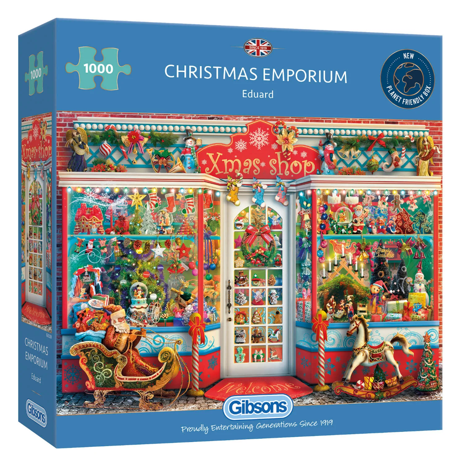 Gibsons 1000 Piece Jigsaw Puzzle - Christmas Emporium - Image 2