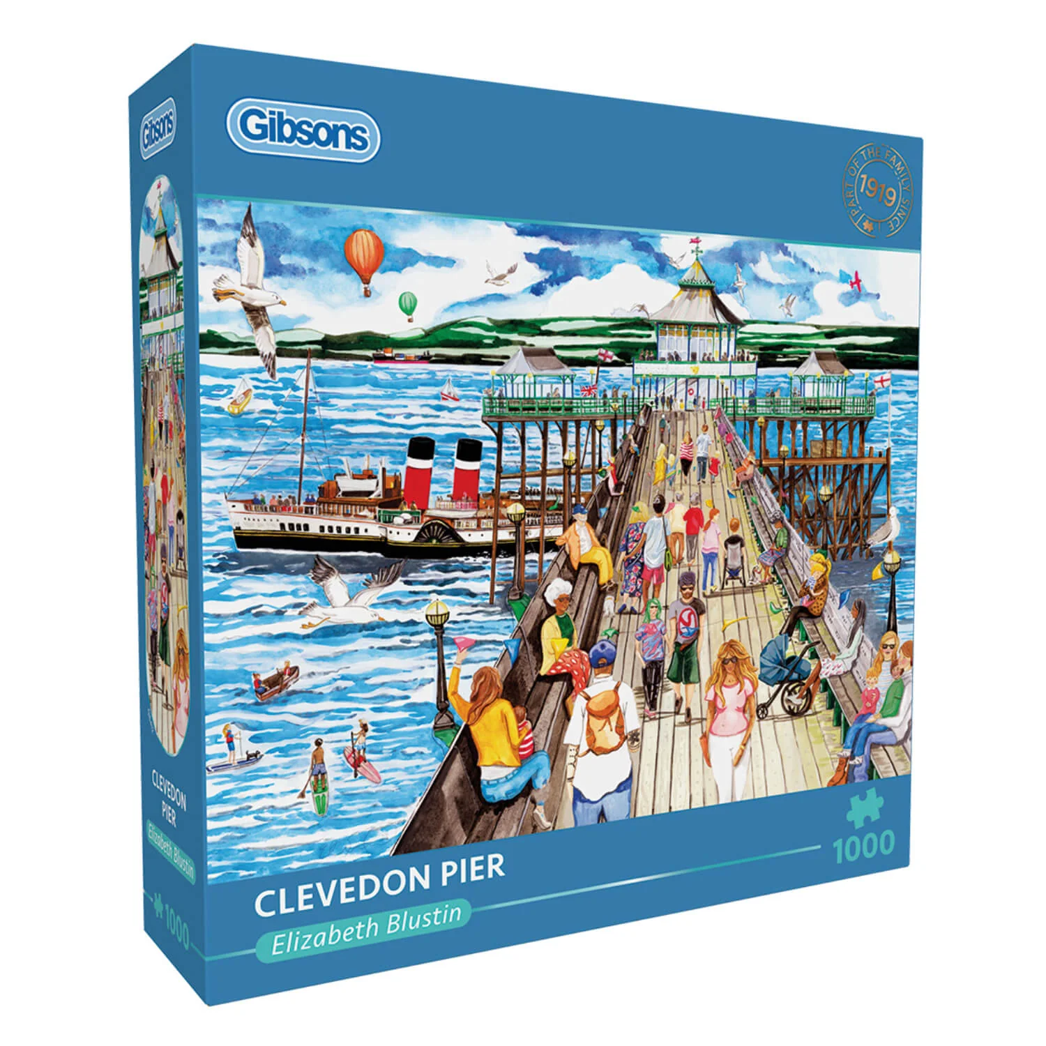 Gibsons 1000 Piece Jigsaw Puzzle - Clevedon Pier - Image 2