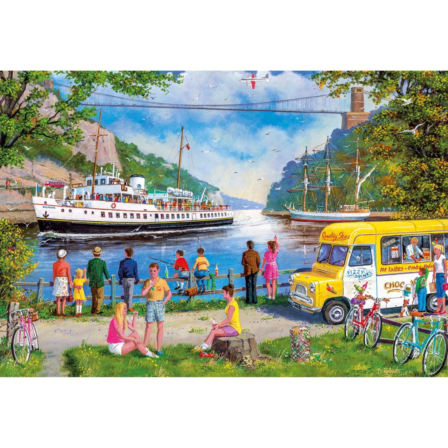 Gibsons 500 Piece Jigsaw Puzzle - Clifton Bridge, Bristol