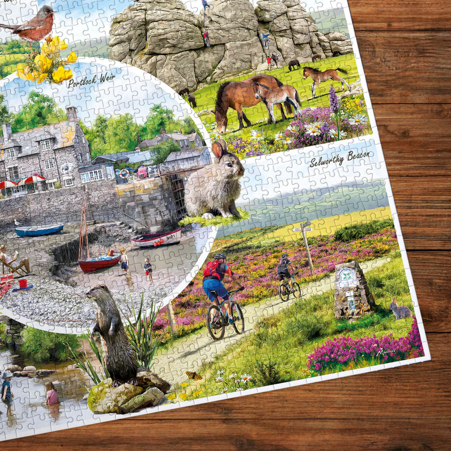 Gibsons 1000 Piece Jigsaw Puzzle - Dartmoor & Exmoor - Image 2