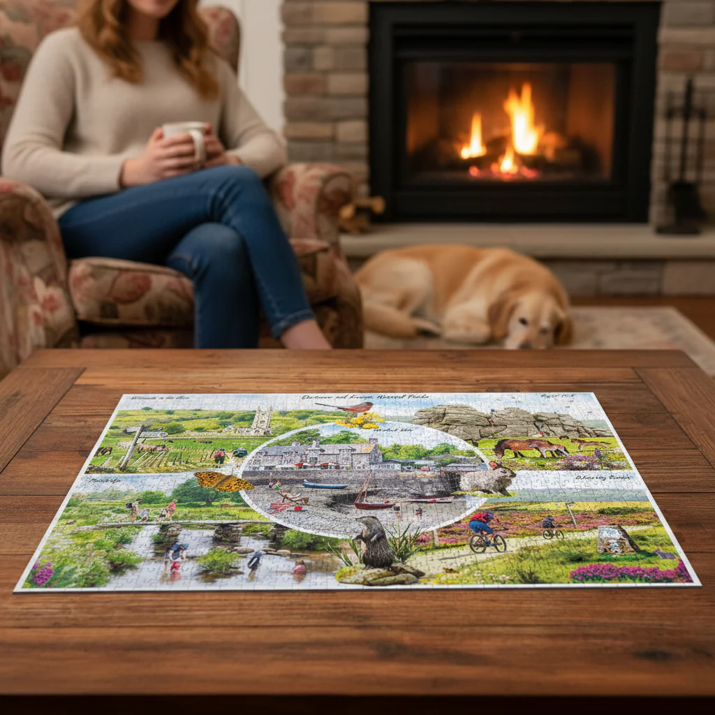 Gibsons 1000 Piece Jigsaw Puzzle - Dartmoor & Exmoor - Image 3