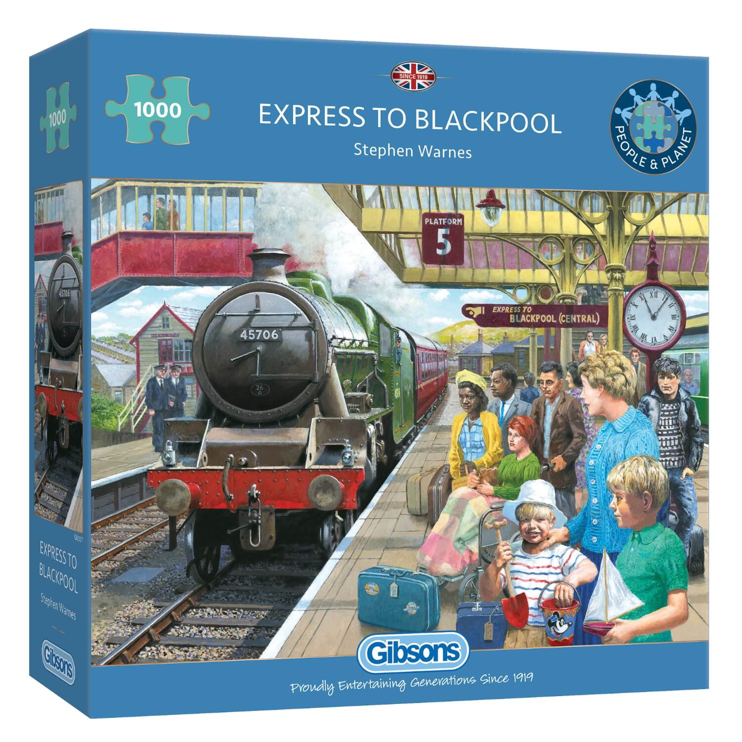 Gibsons 1000 Piece Jigsaw Puzzle - Express To Blackpool - Image 2