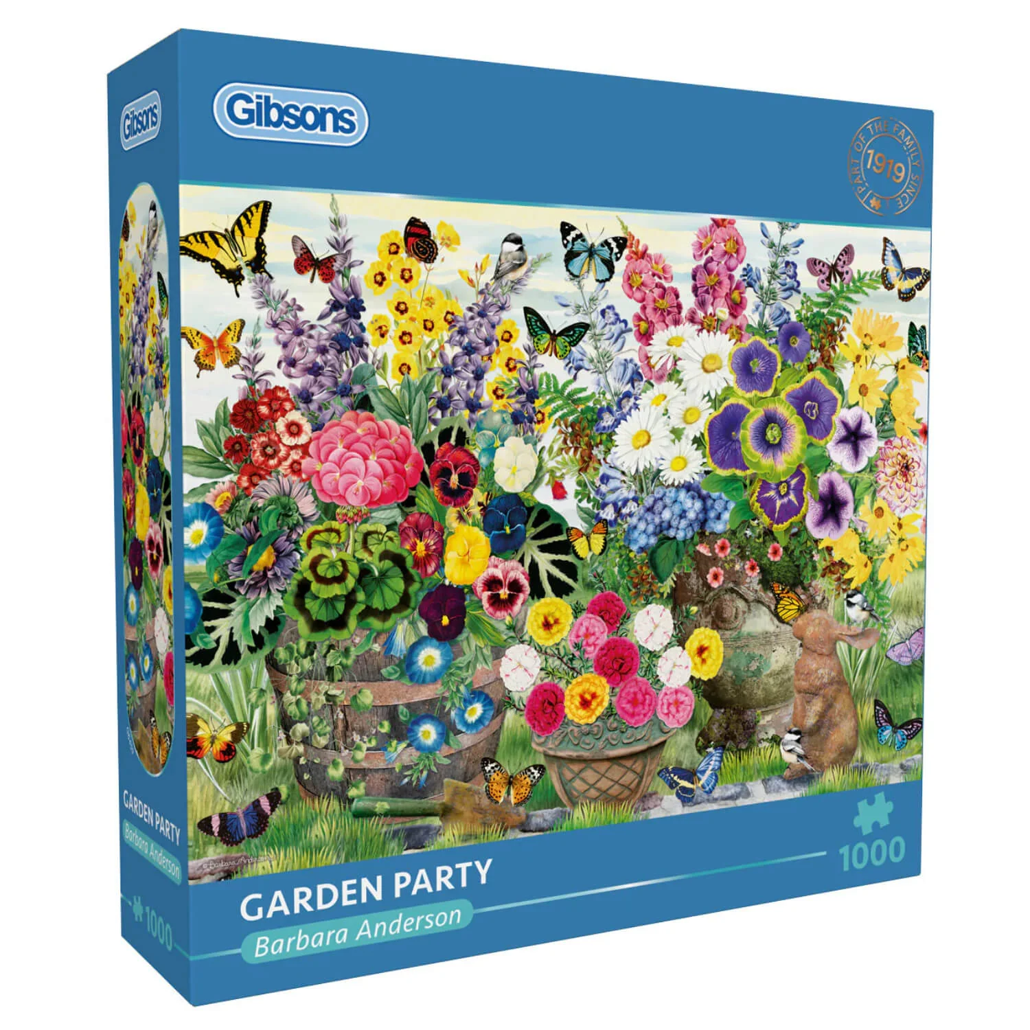 Gibsons 1000 Piece Jigsaw Puzzle - Garden Party - Image 4