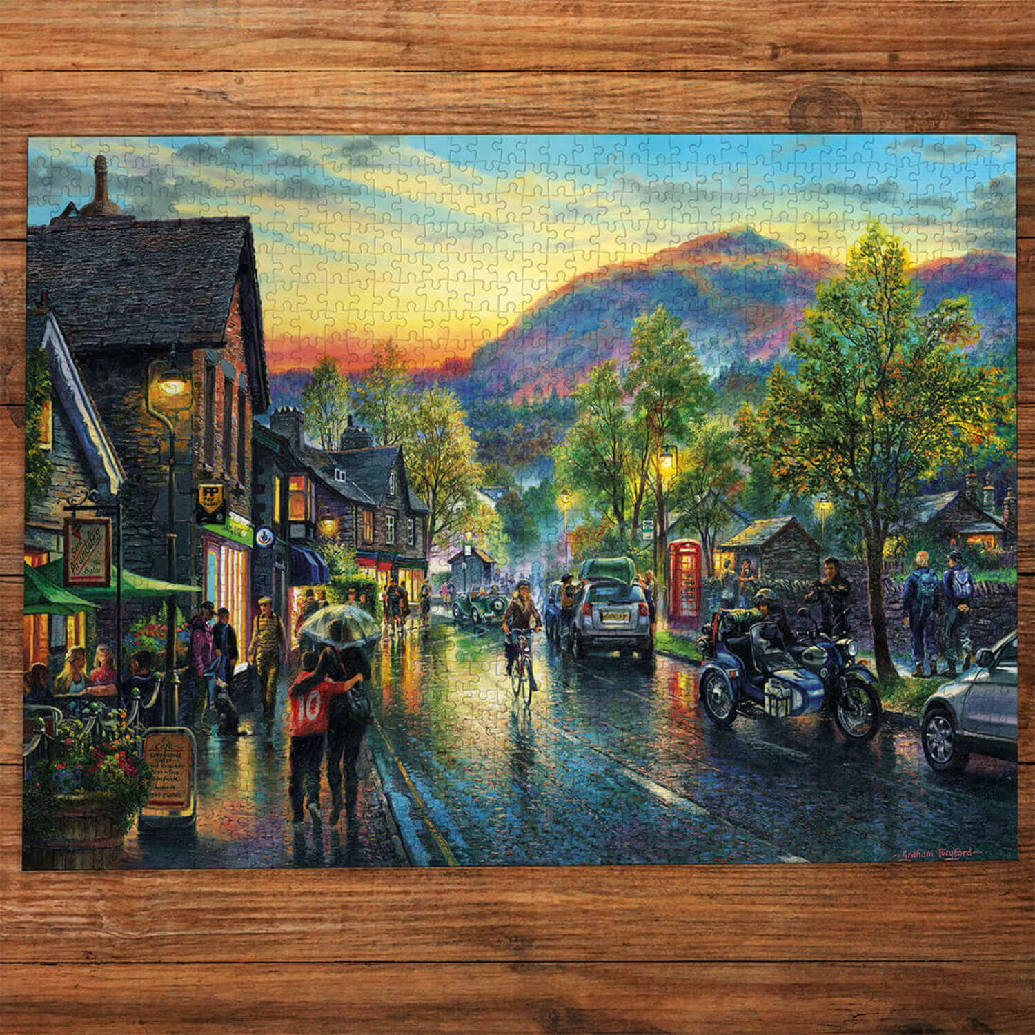 Gibsons 1000 Piece Jigsaw Puzzle - Grasmere By Twilight - Image 2