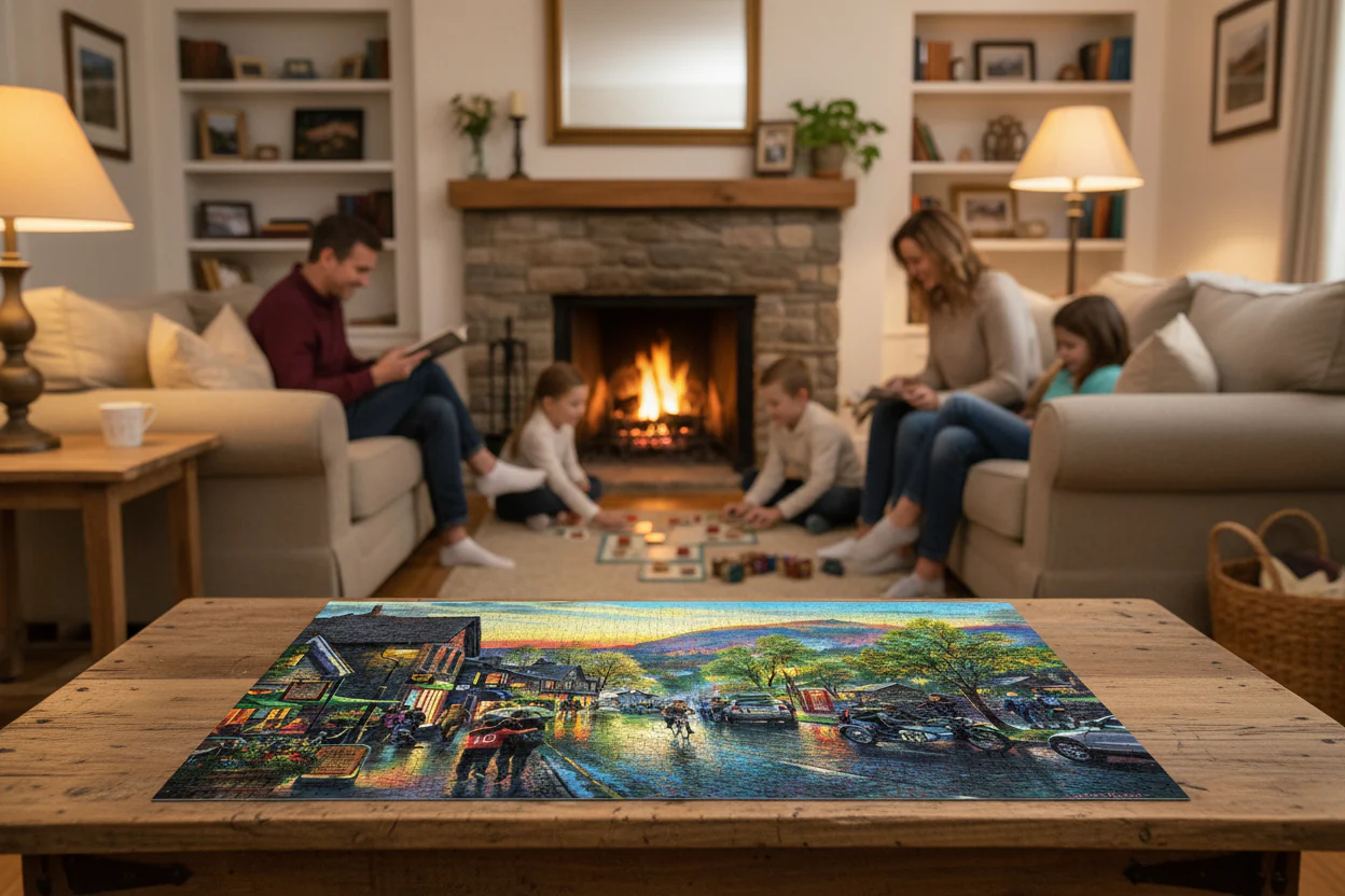 Gibsons 1000 Piece Jigsaw Puzzle - Grasmere By Twilight - Image 4