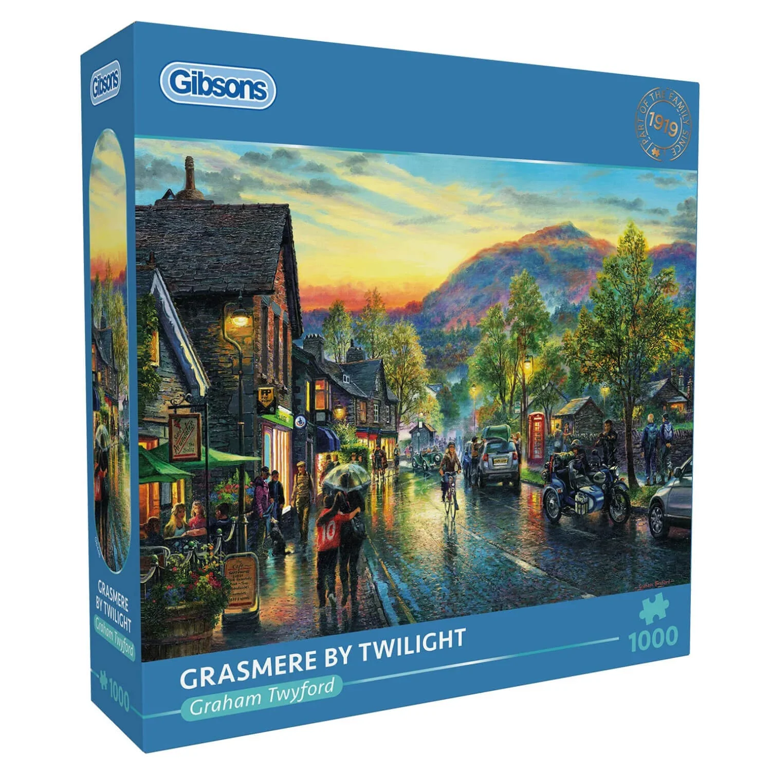 Gibsons 1000 Piece Jigsaw Puzzle - Grasmere By Twilight - Image 5