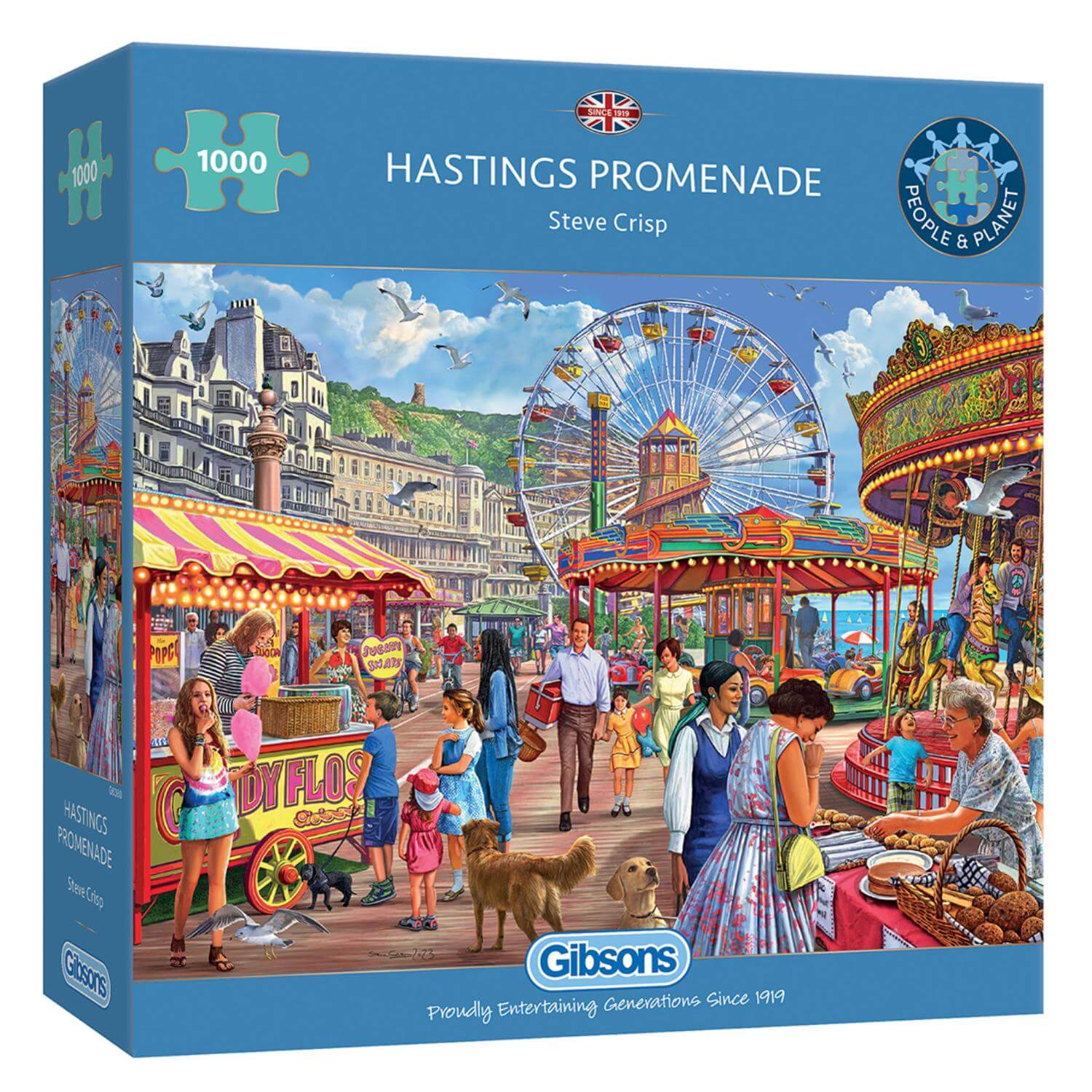 Gibsons 1000 Piece Jigsaw Puzzle - Hastings Promenade - Image 2