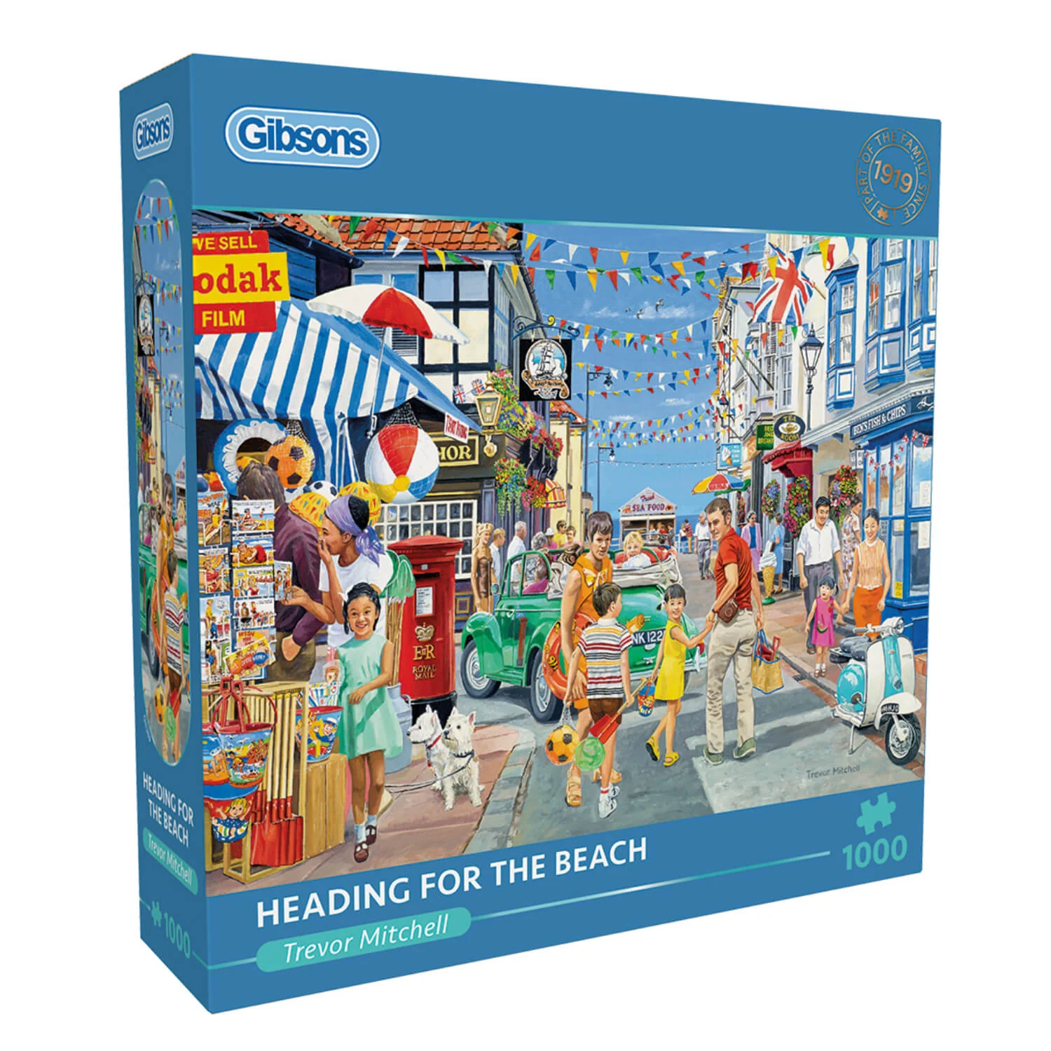 Gibsons 1000 Piece Jigsaw Puzzle - Heading For The Beach - Image 2