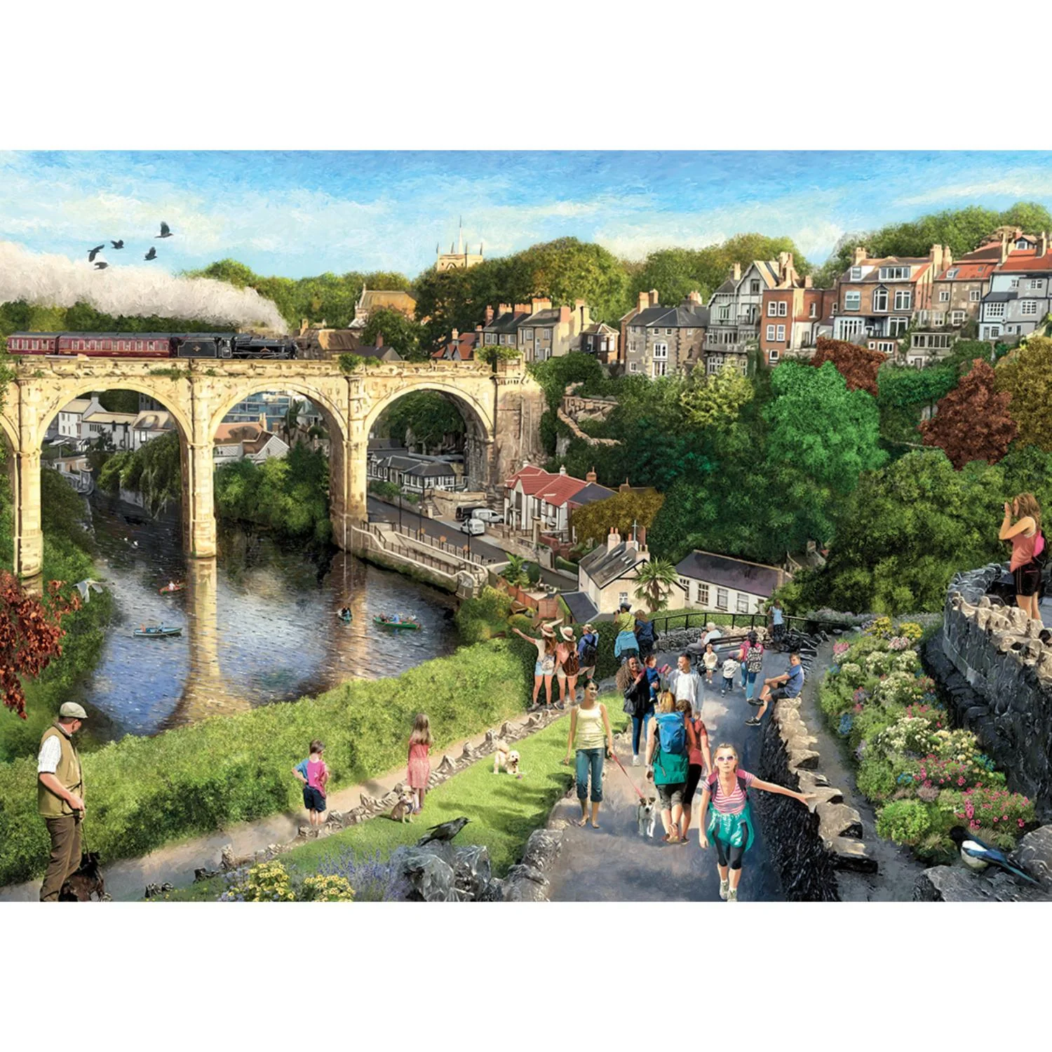 Gibsons 1000 Piece Jigsaw Puzzle - Knaresborough
