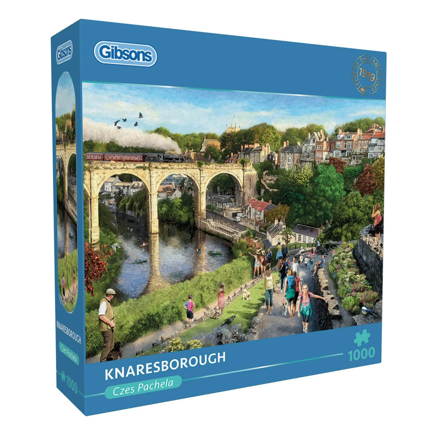 Gibsons 1000 Piece Jigsaw Puzzle - Knaresborough - Image 2