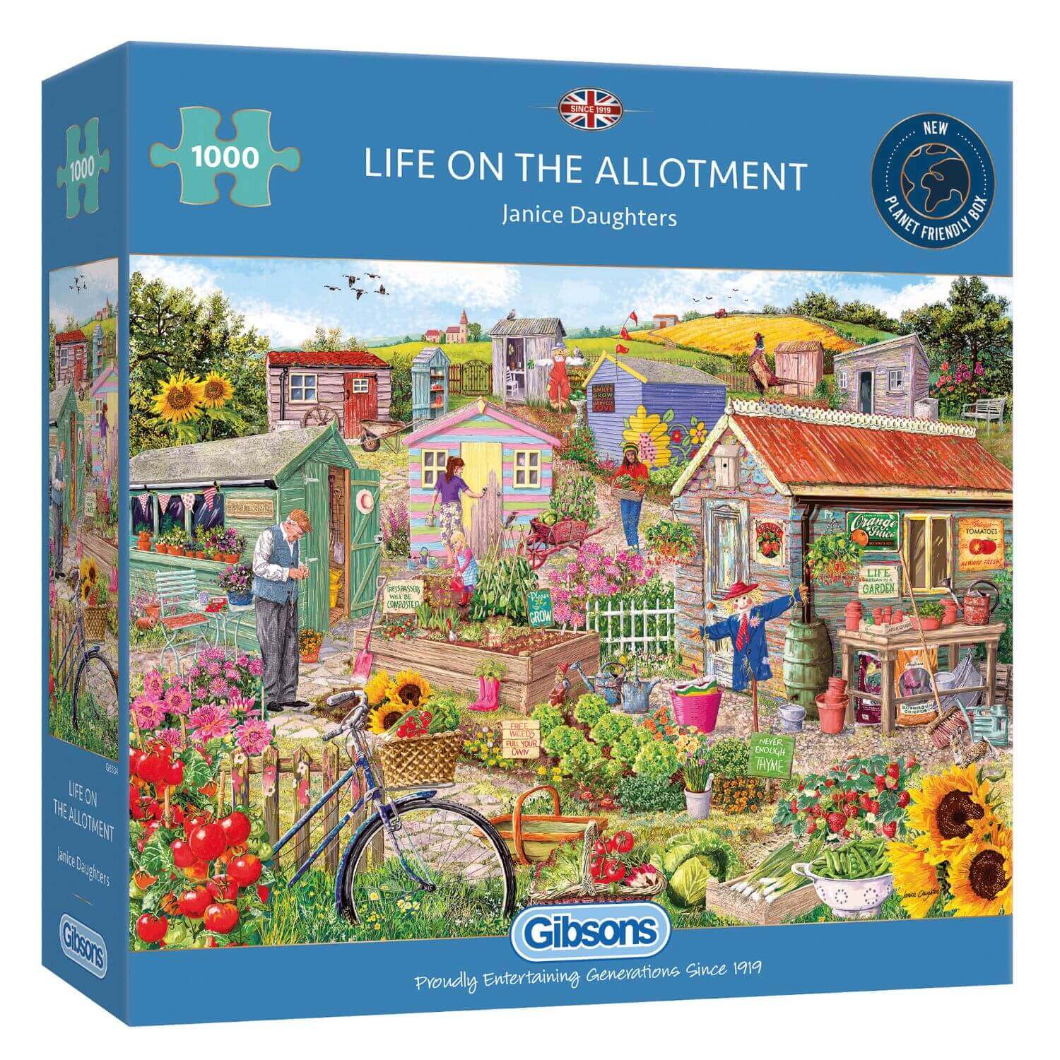 Gibsons 1000 Piece Jigsaw Puzzle - Life On The Allotment - Image 2