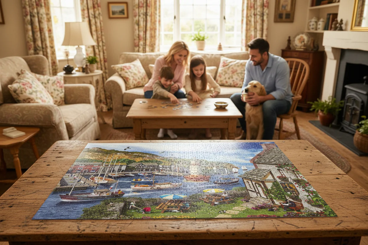 Gibsons 1000 Piece Jigsaw Puzzle - Lighthouse Bay - Image 2