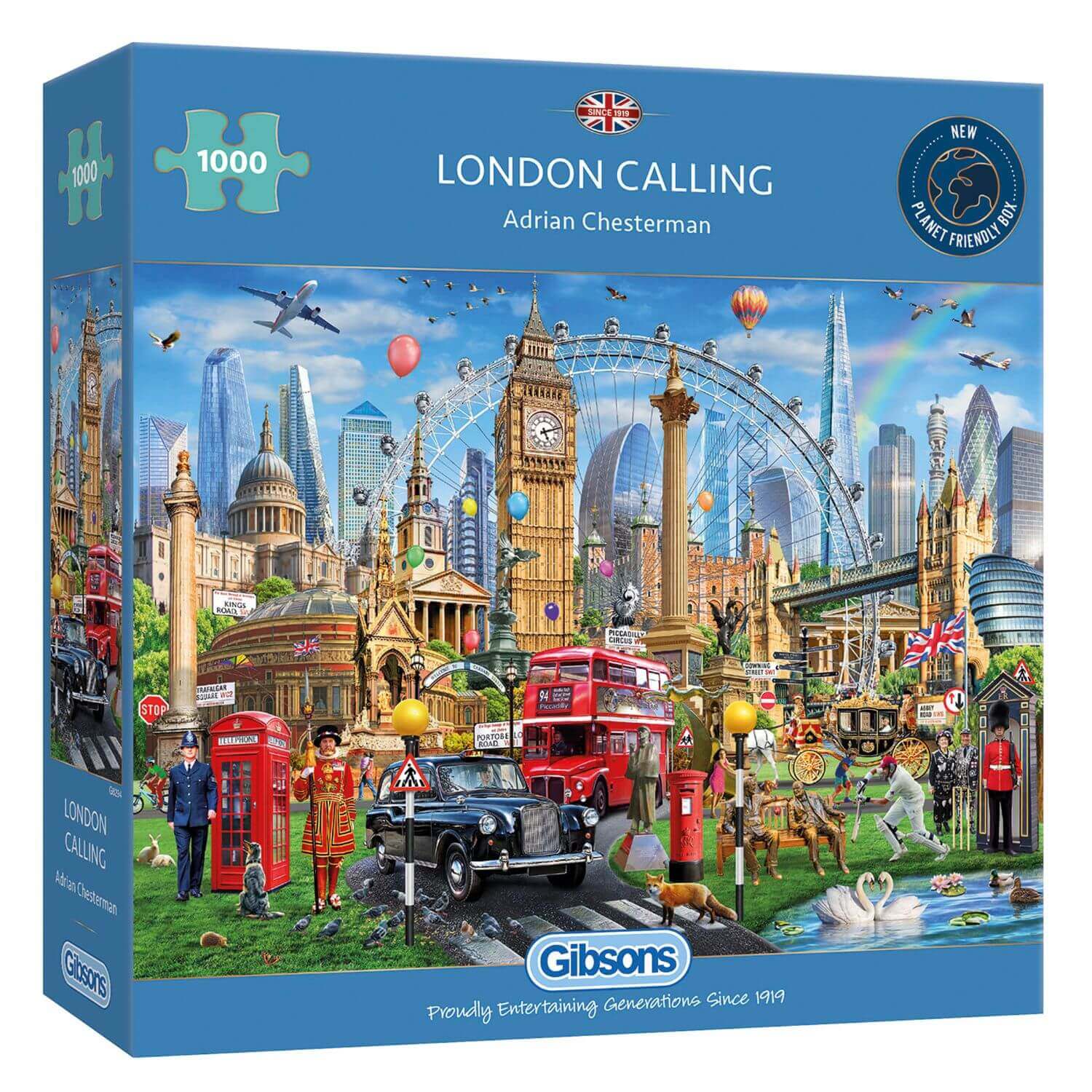 Gibsons 1000 Piece Jigsaw Puzzle - London Calling - Image 2