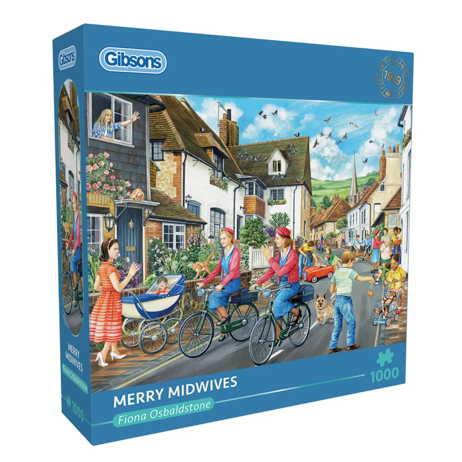 Gibsons 1000 Piece Jigsaw Puzzle - Merry Midwives - Image 2