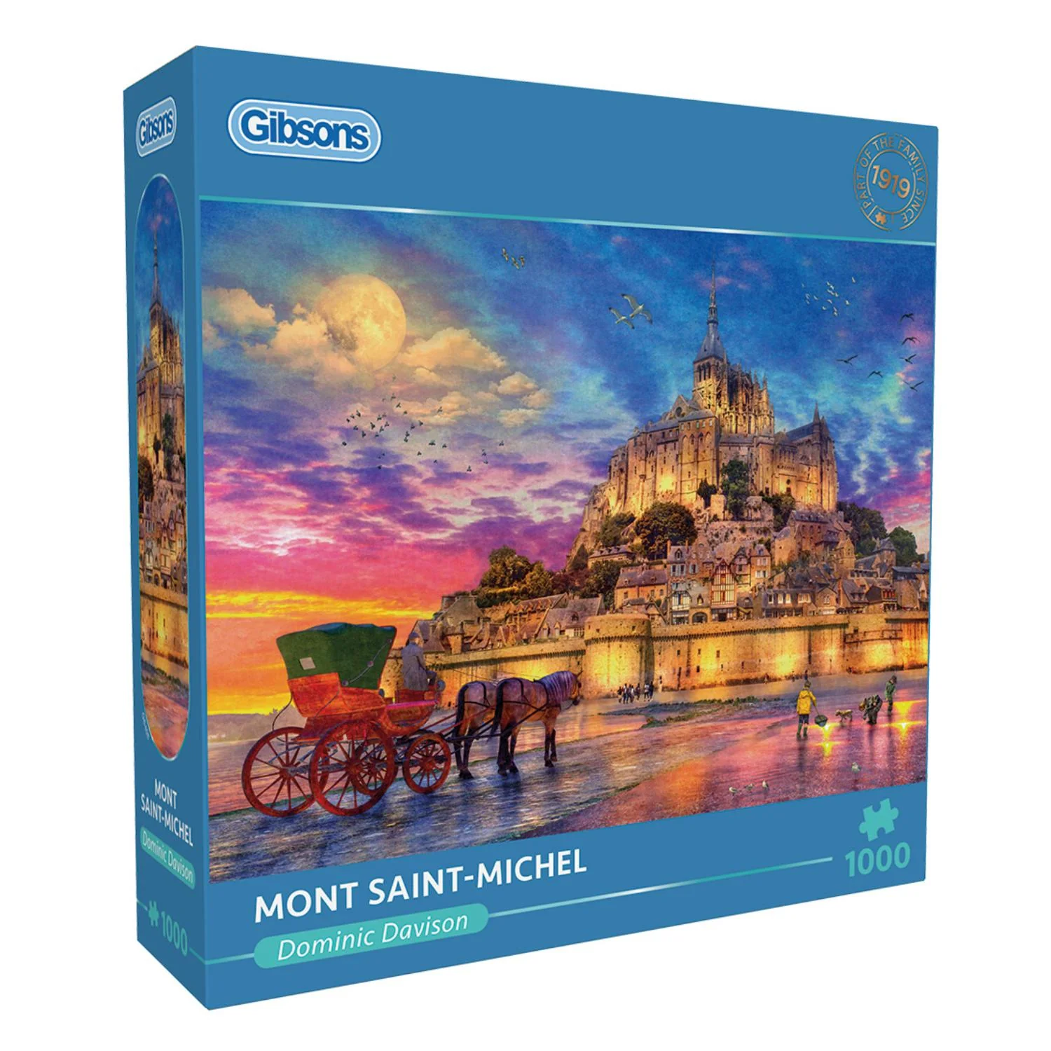 Gibsons 1000 Piece Jigsaw Puzzle - Mont Saint-Michel - Image 2