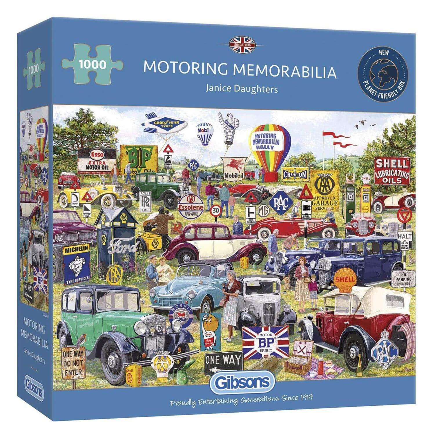 Gibsons 1000 Piece Jigsaw Puzzle - Motoring Memorabilia - Image 2