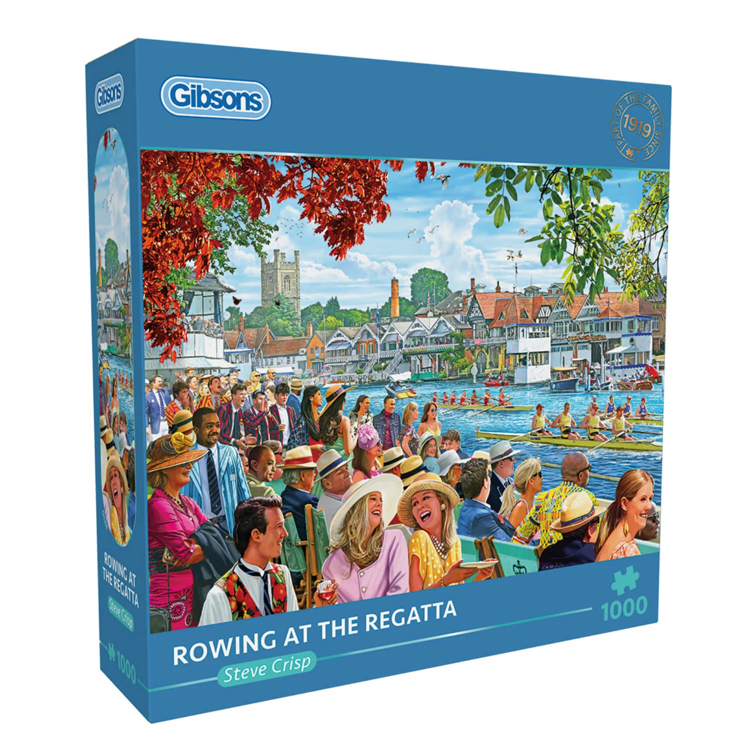 Gibsons 1000 Piece Jigsaw Puzzle - Rowing At The Regatta - Image 2