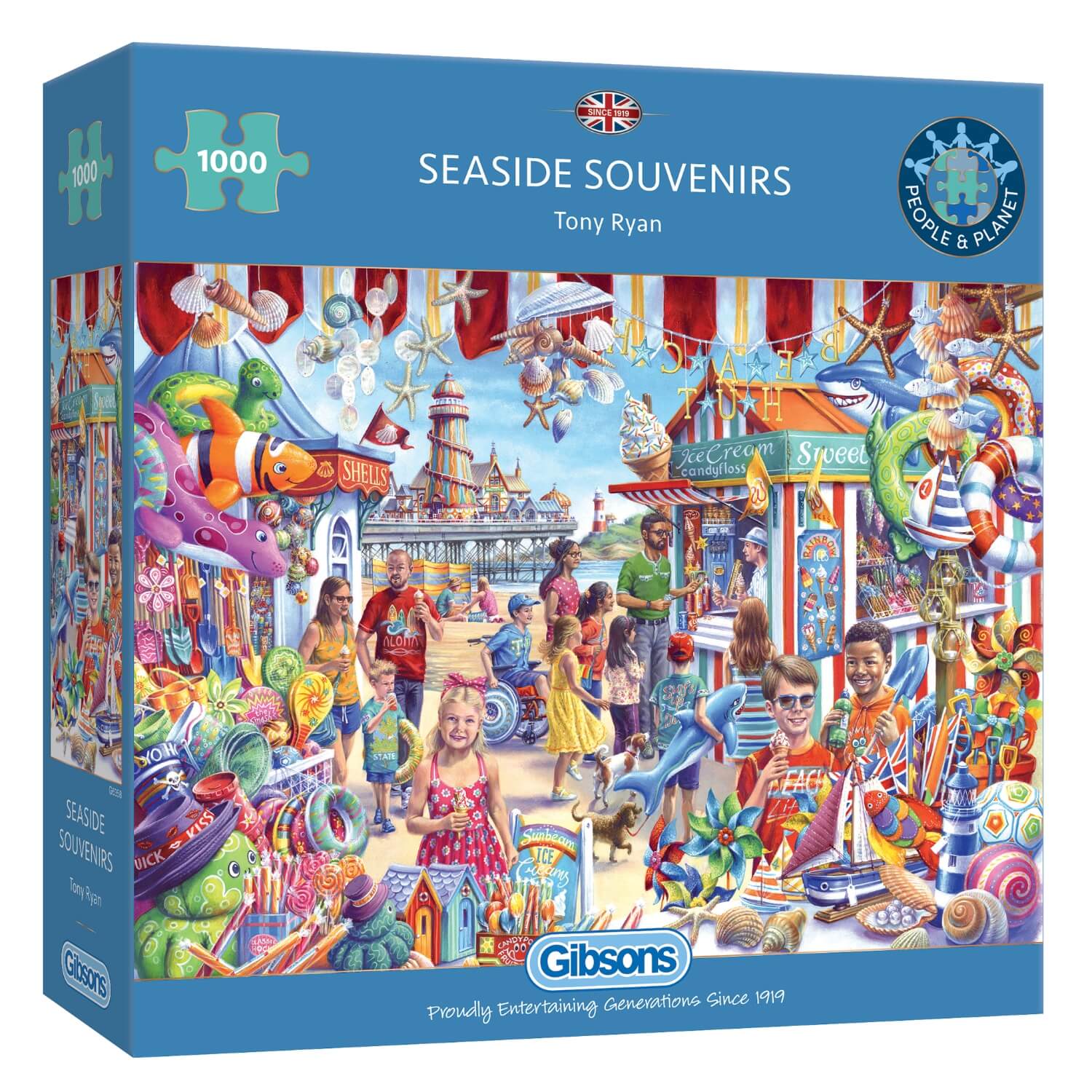 Gibsons 1000 Piece Jigsaw Puzzle - Seaside Souvenirs - Image 2