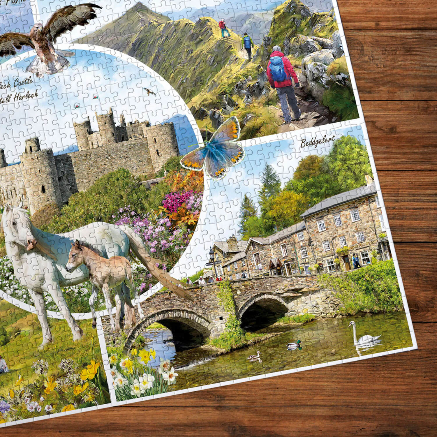 Gibsons 1000 Piece Jigsaw Puzzle - Snowdonia - Image 2