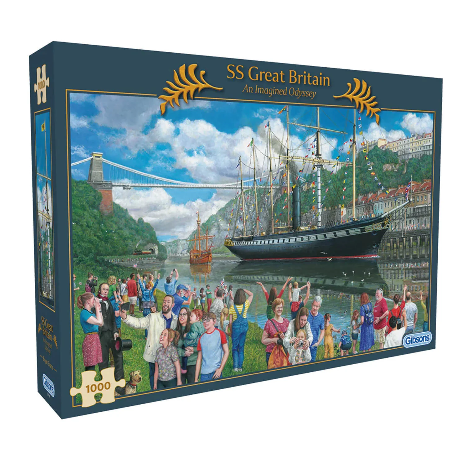 Gibsons 1000 Piece Jigsaw Puzzle - SS Great Britain - An Imagined Odyssey - Image 2