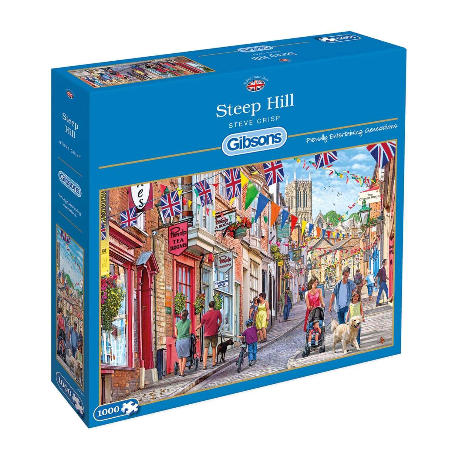 Gibsons 1000 Piece Jigsaw Puzzle - Steep Hill - Image 2