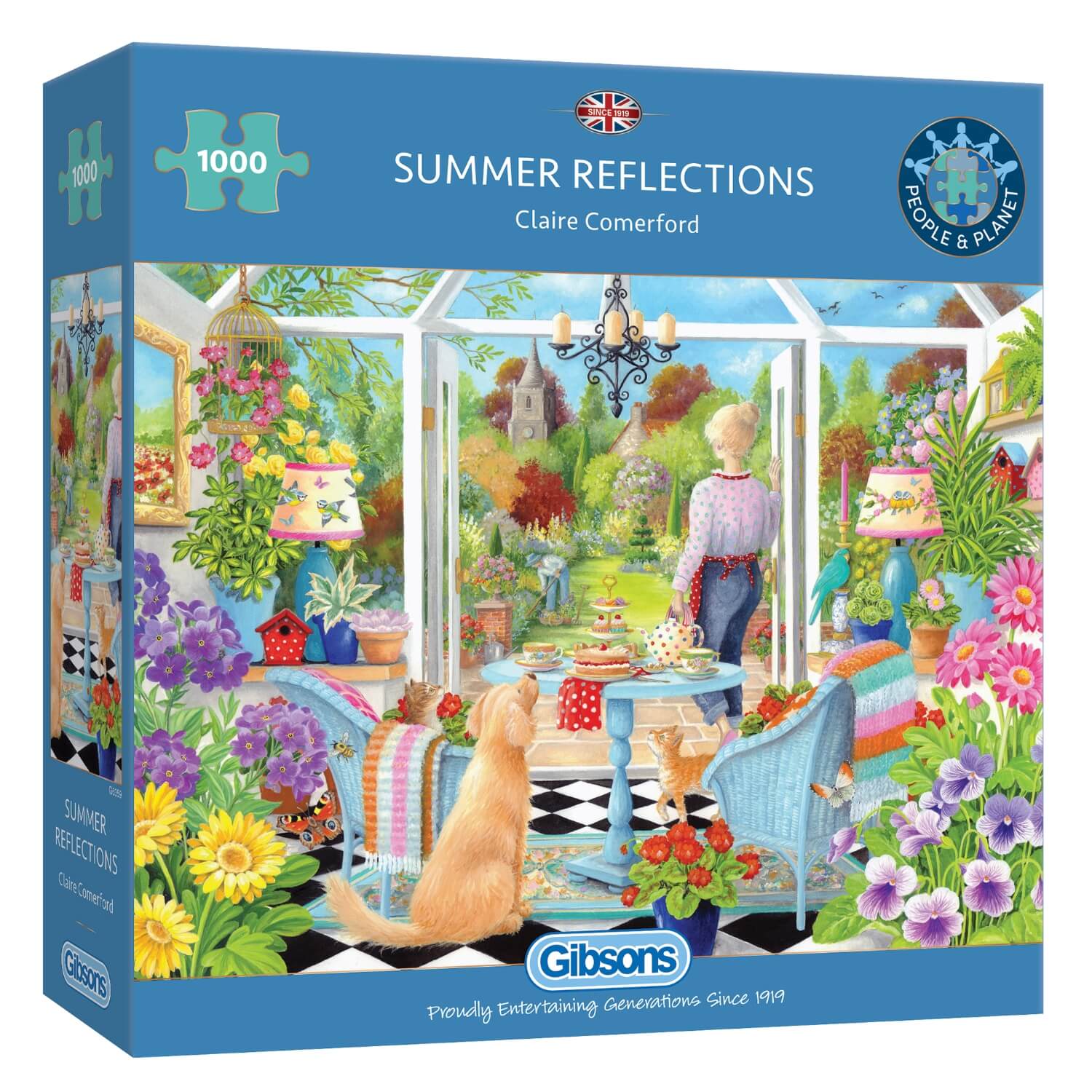 Gibsons 1000 Piece Jigsaw Puzzle - Summer Reflections - Image 2