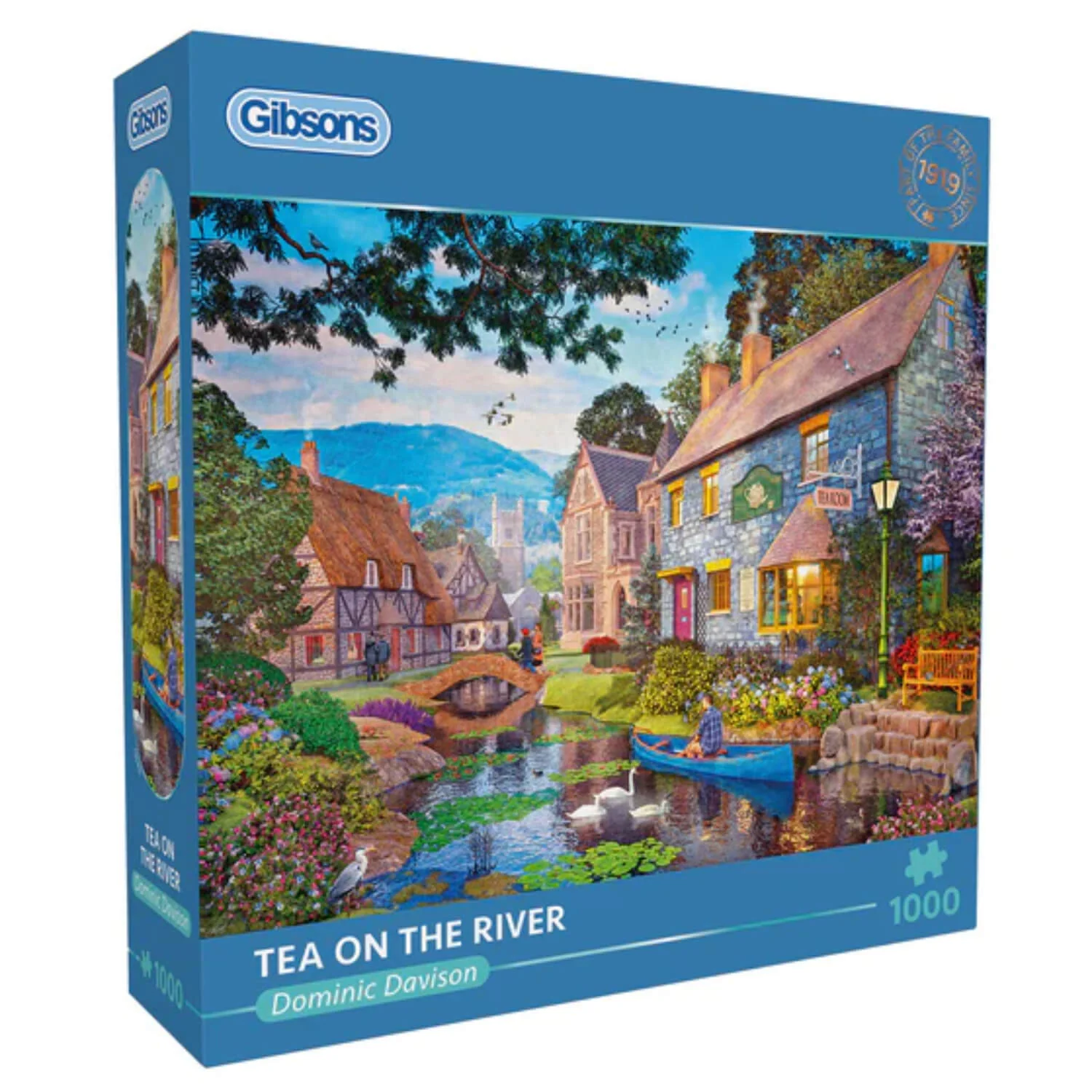 Gibsons 1000 Piece Jigsaw Puzzle - Tea On The River - Image 5