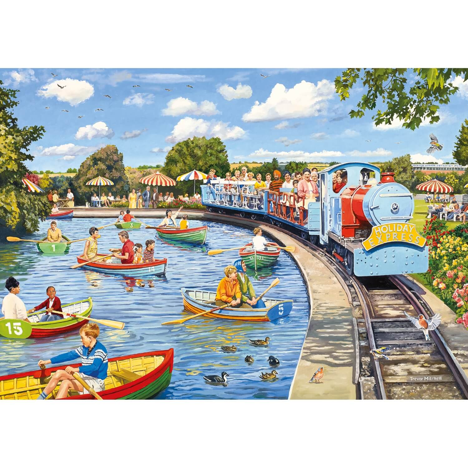 Gibsons 1000 Piece Jigsaw Puzzle - The Boating Lake