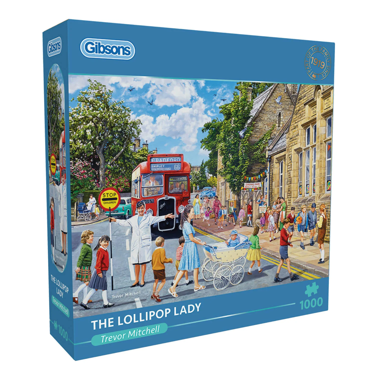 Gibsons 1000 Piece Jigsaw Puzzle - The Lollipop Lady - Image 2