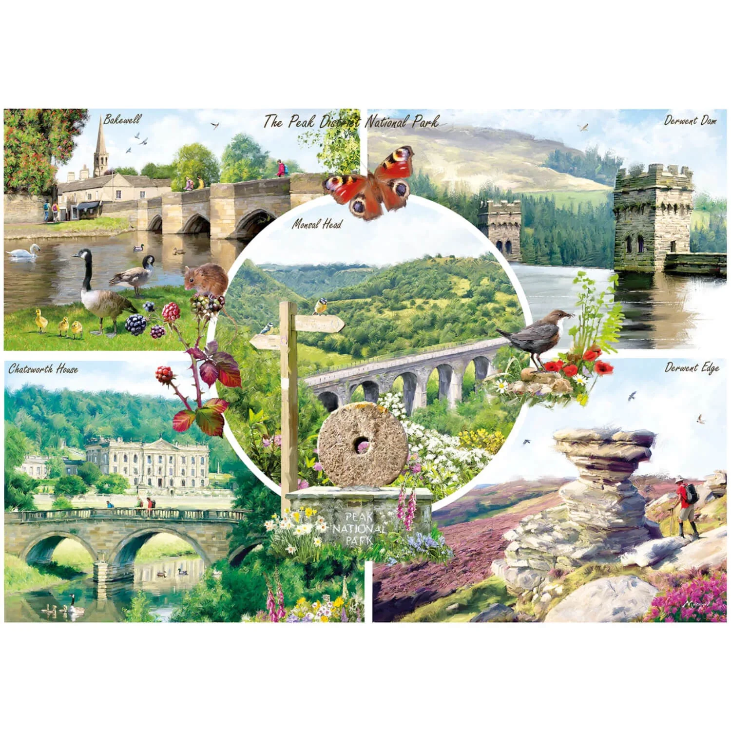 Gibsons 1000 Piece Jigsaw Puzzle - The Peak District