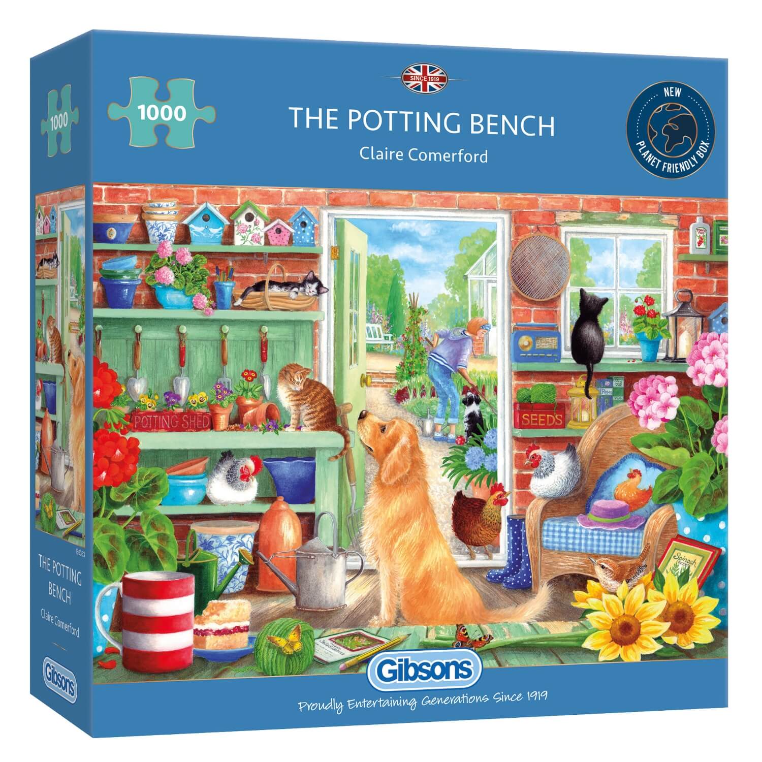 Gibsons 1000 Piece Jigsaw Puzzle - The Potting Bench - Image 2